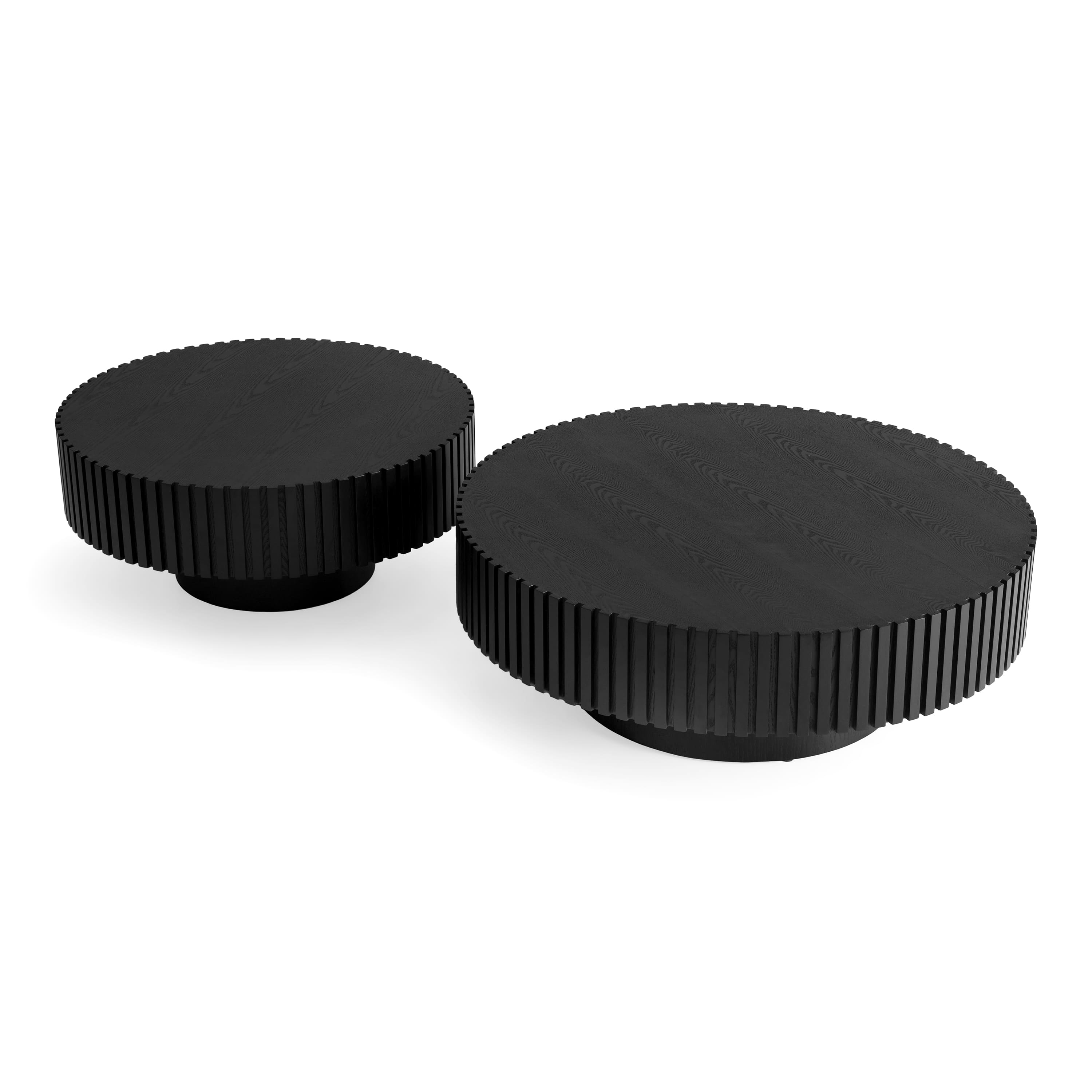 Pierre Modern Ash Round Coffee Table Set