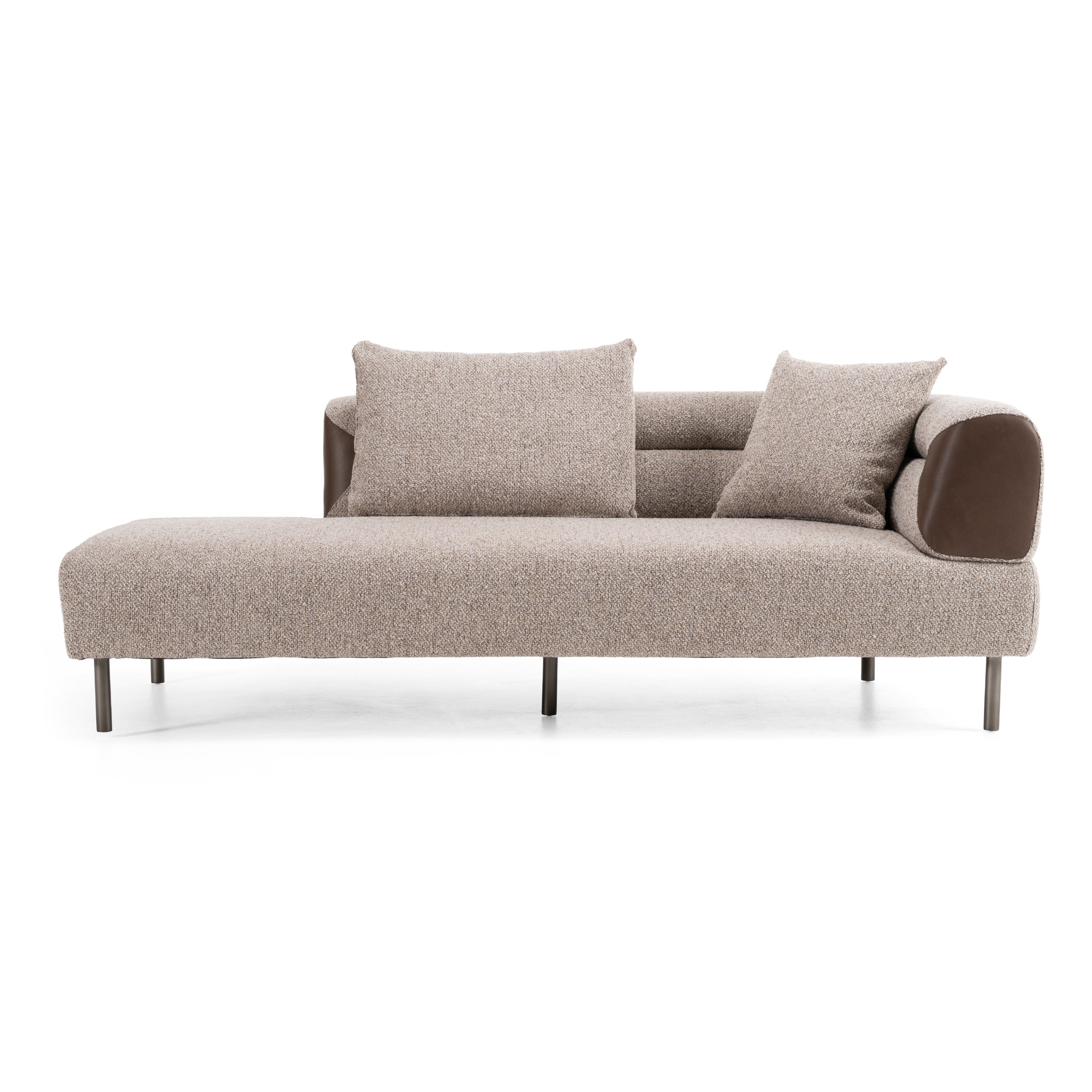 Plume Modern Fabric Sectional Sofa