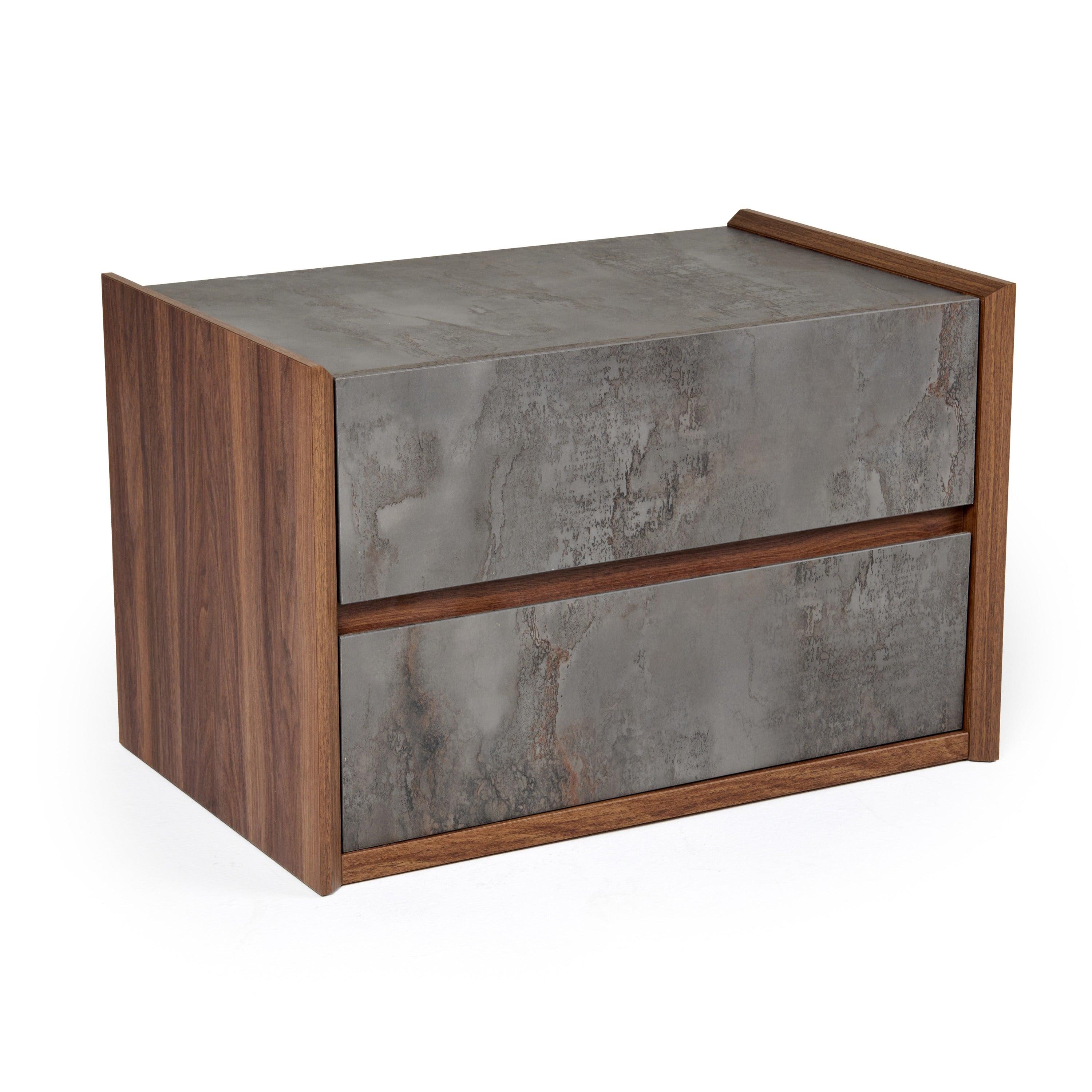Rado Modern Stucco Nightstand