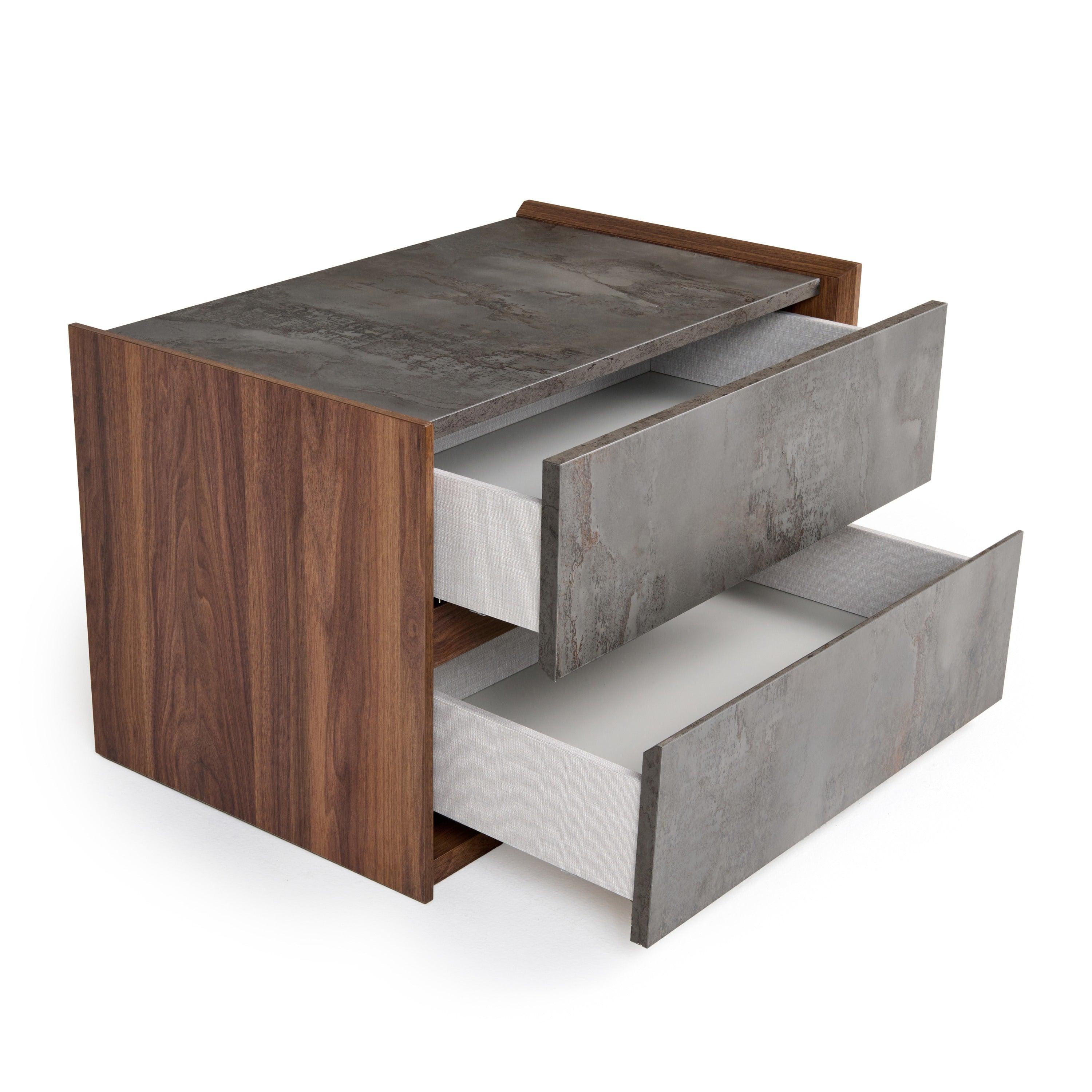 Rado Modern Stucco Nightstand
