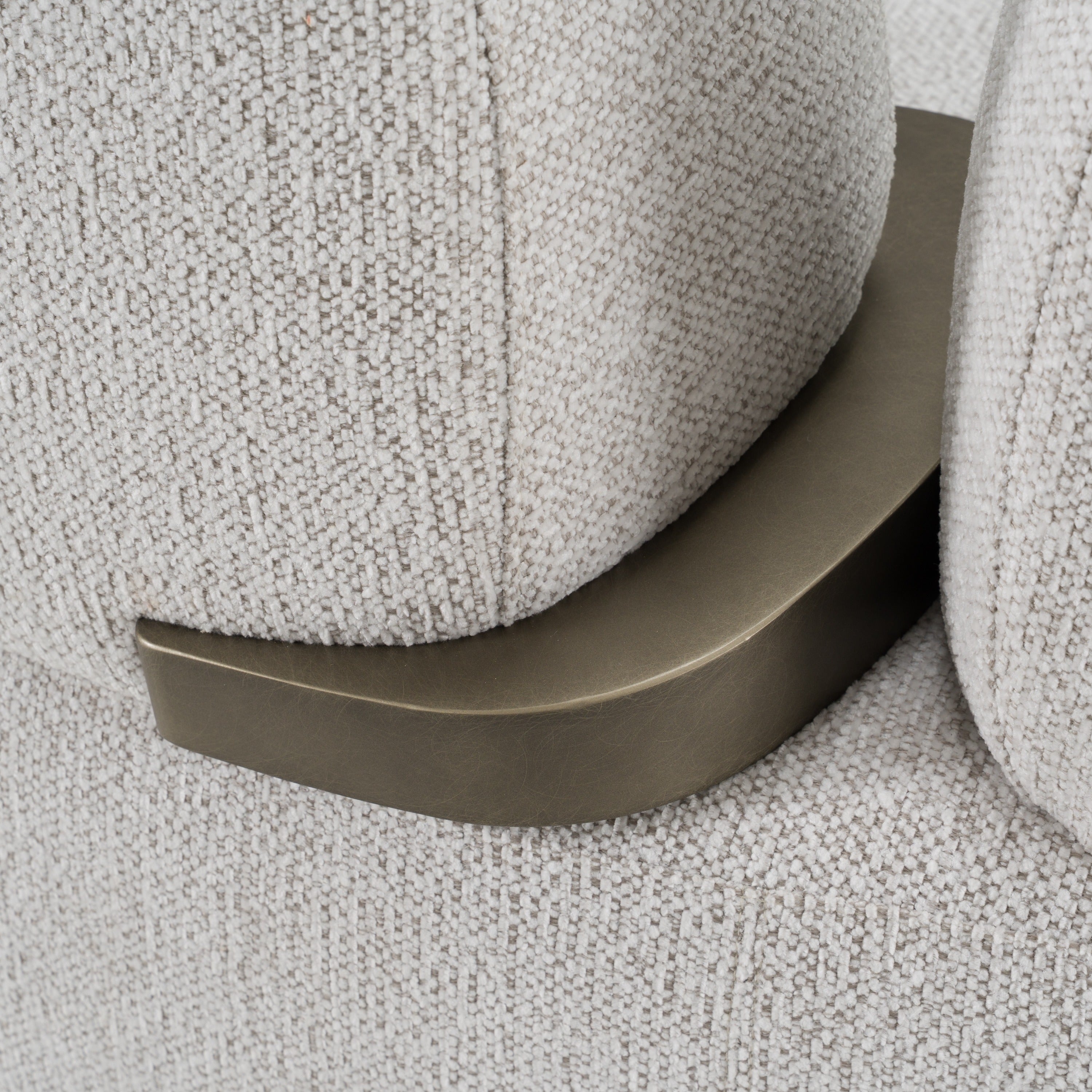 Rainier Contemporary Fabric and Antique Sofa
