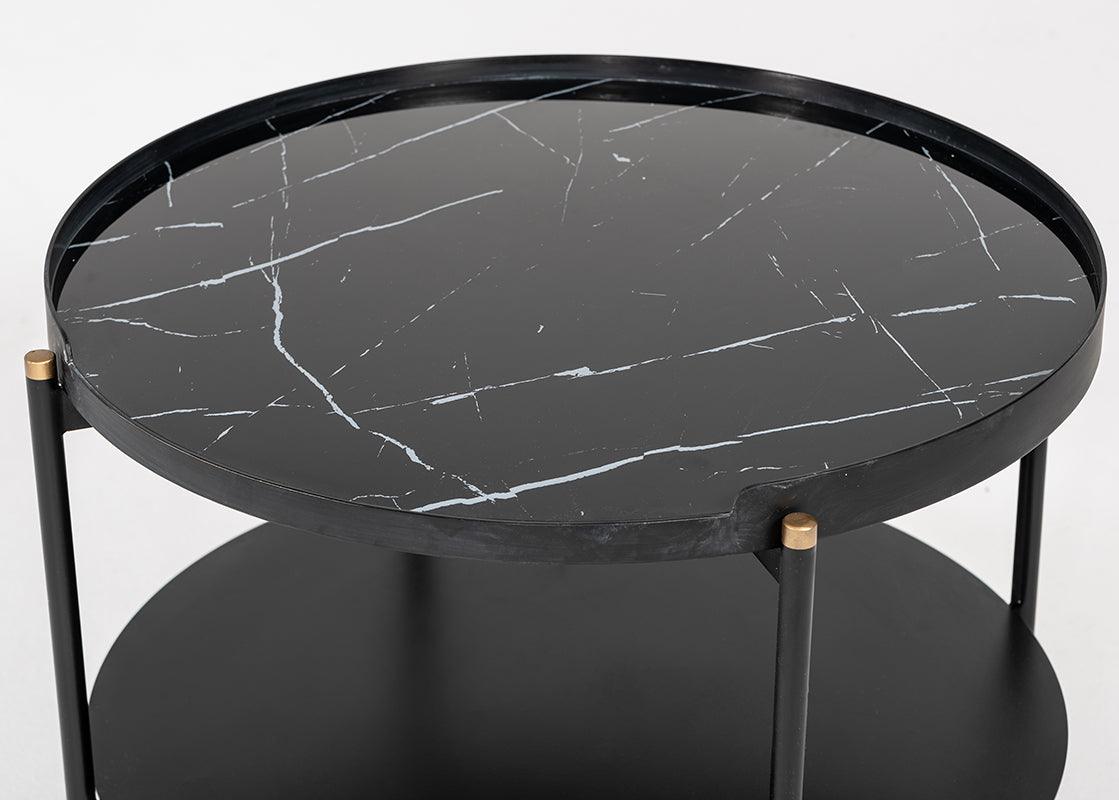 Randal Modern Round Metal Coffee Table