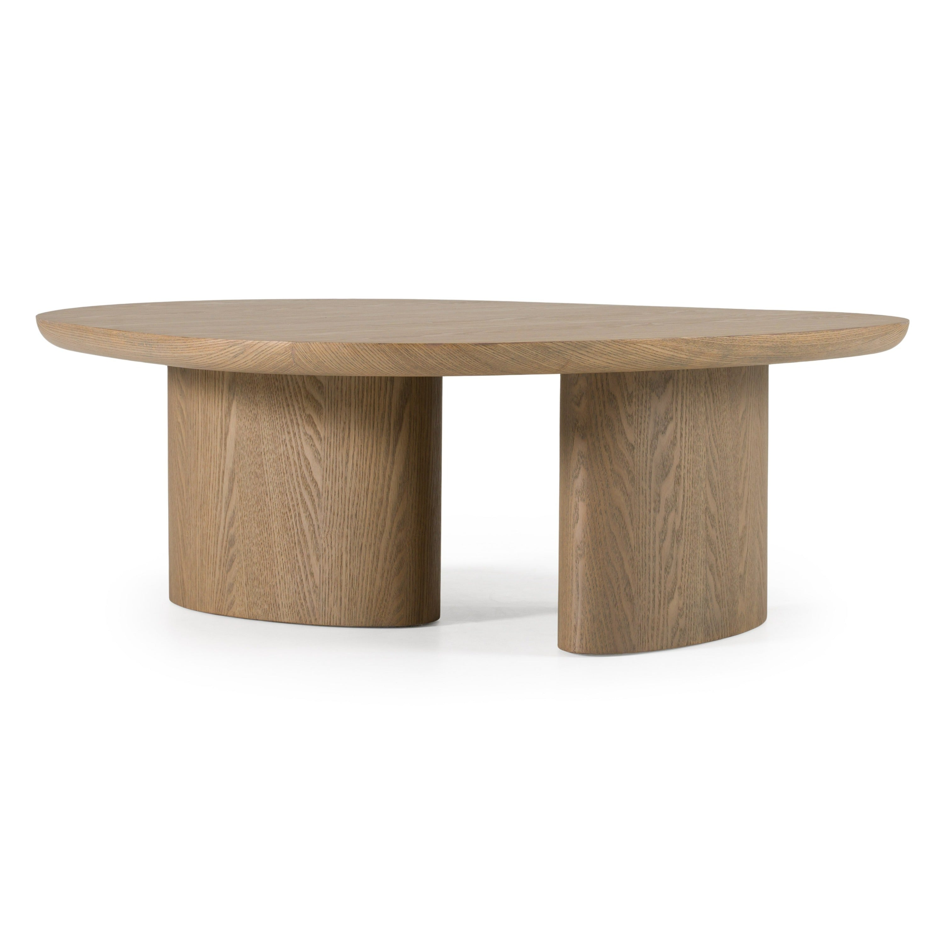 Raywood Modern 3-Piece Buckwheat and Onyx Nesting Coffee Table Set