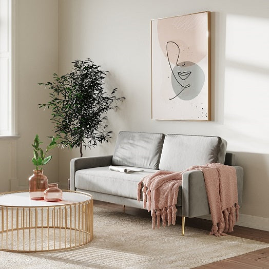 Huffine Modern Fabric Sofa