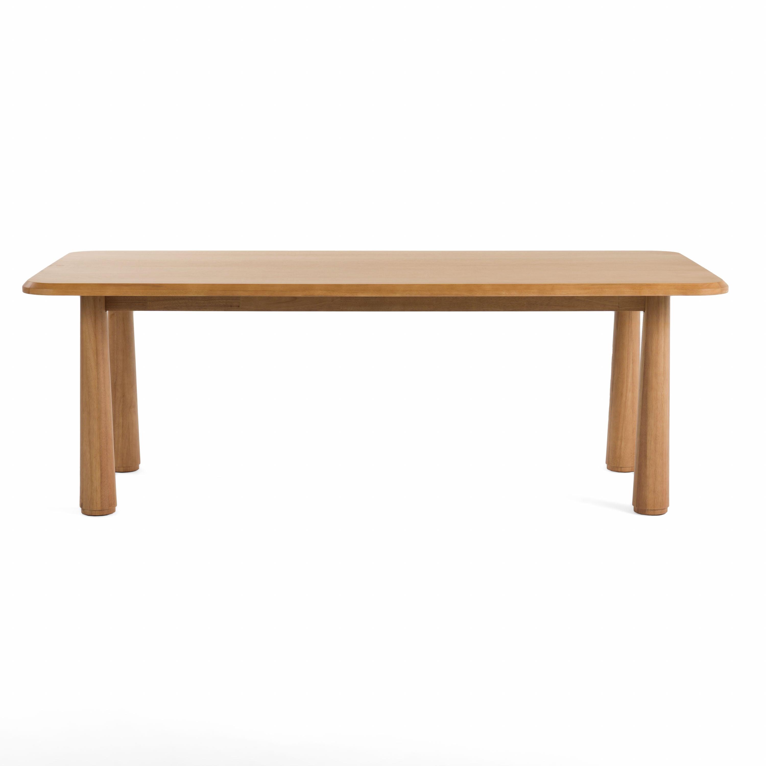 Rhea Modern 87" Acacia Rectangular Dining Table