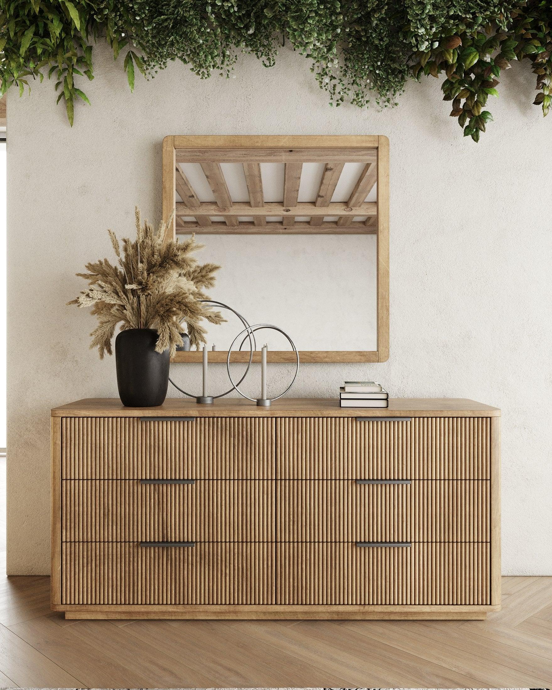Nova Domus Santa Monica Modern Natural Square Mirror