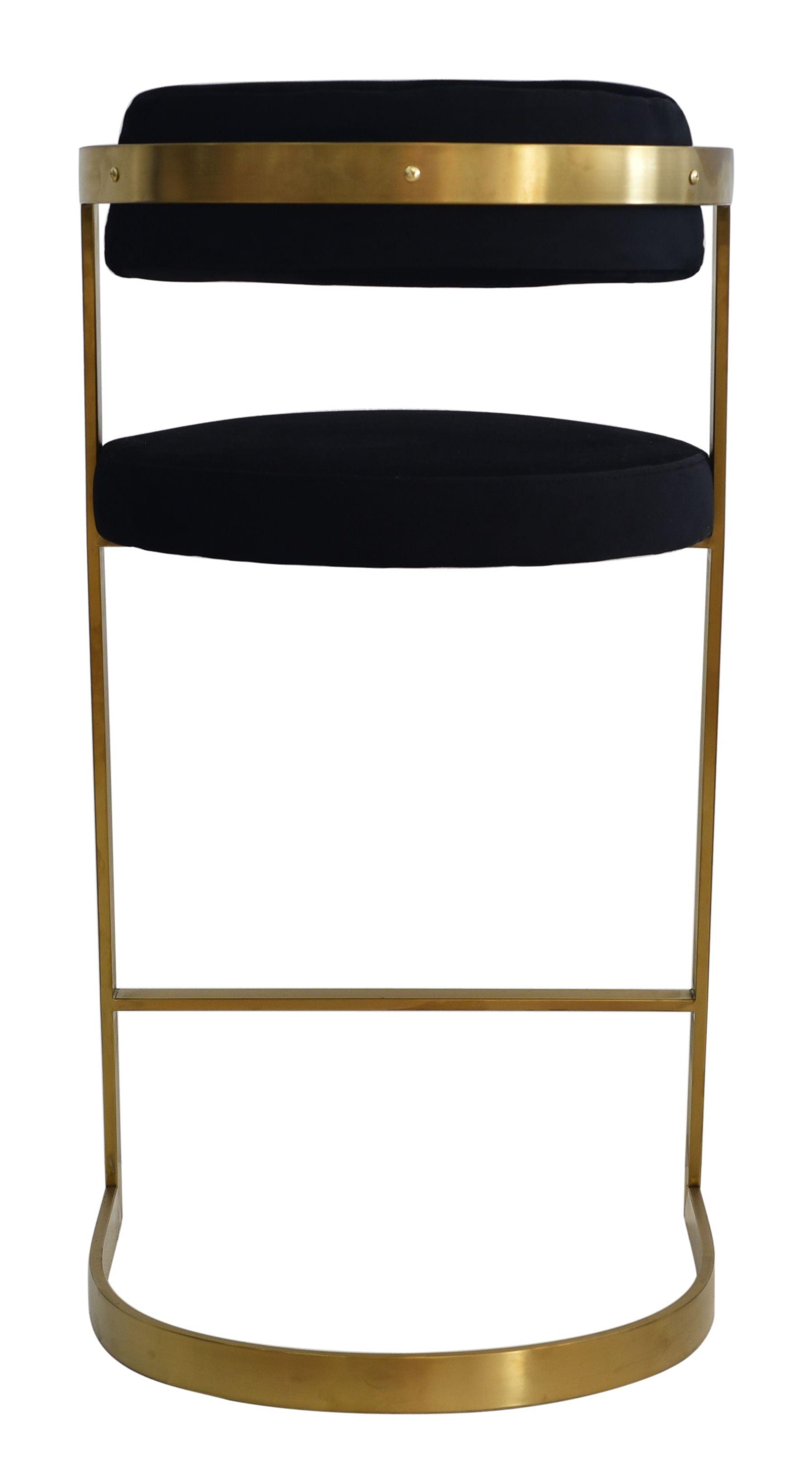 Modrest Shandra Velvet Counter Stool