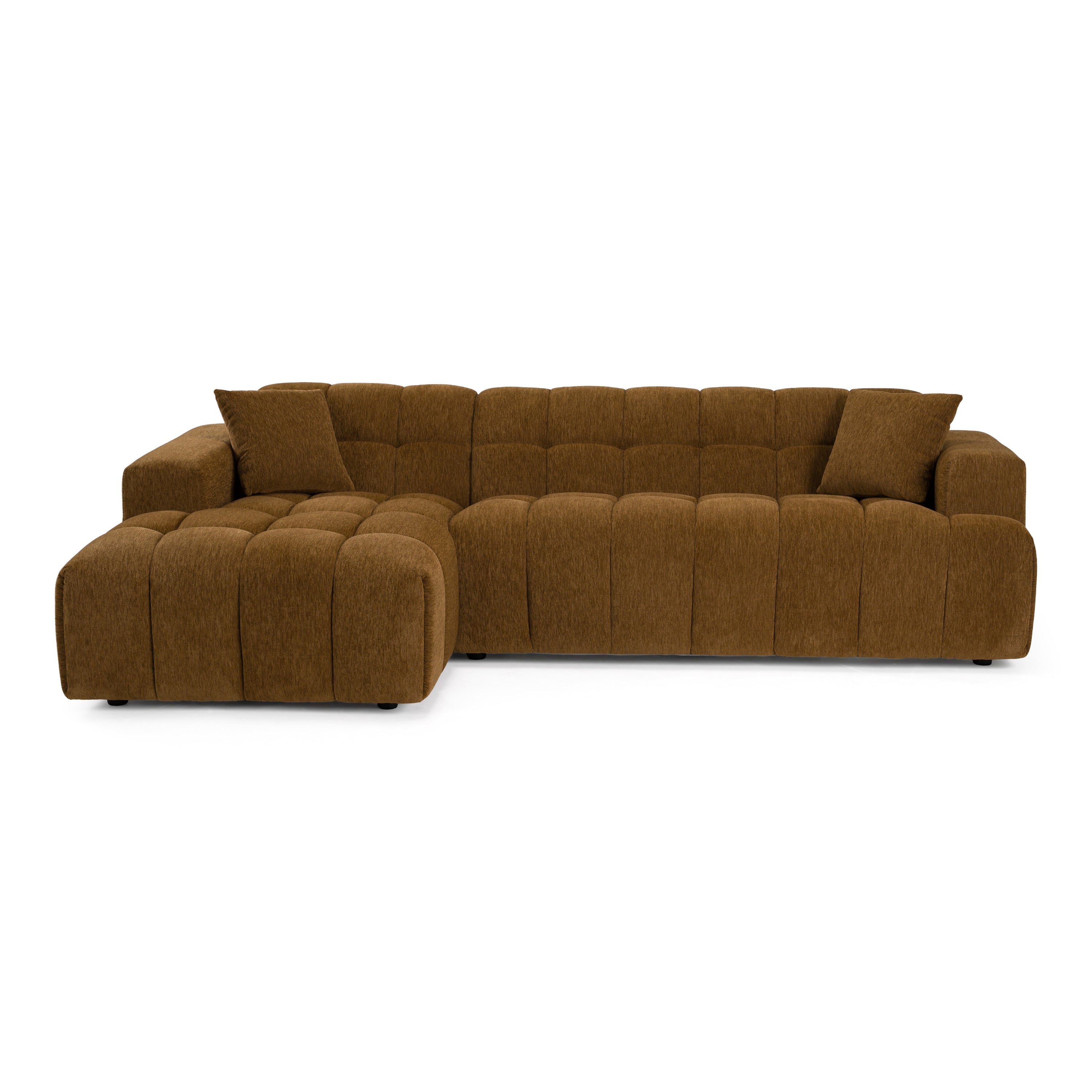 Shapiro Modern Fabric Sectional Sofa w/ Left Facing Chaise