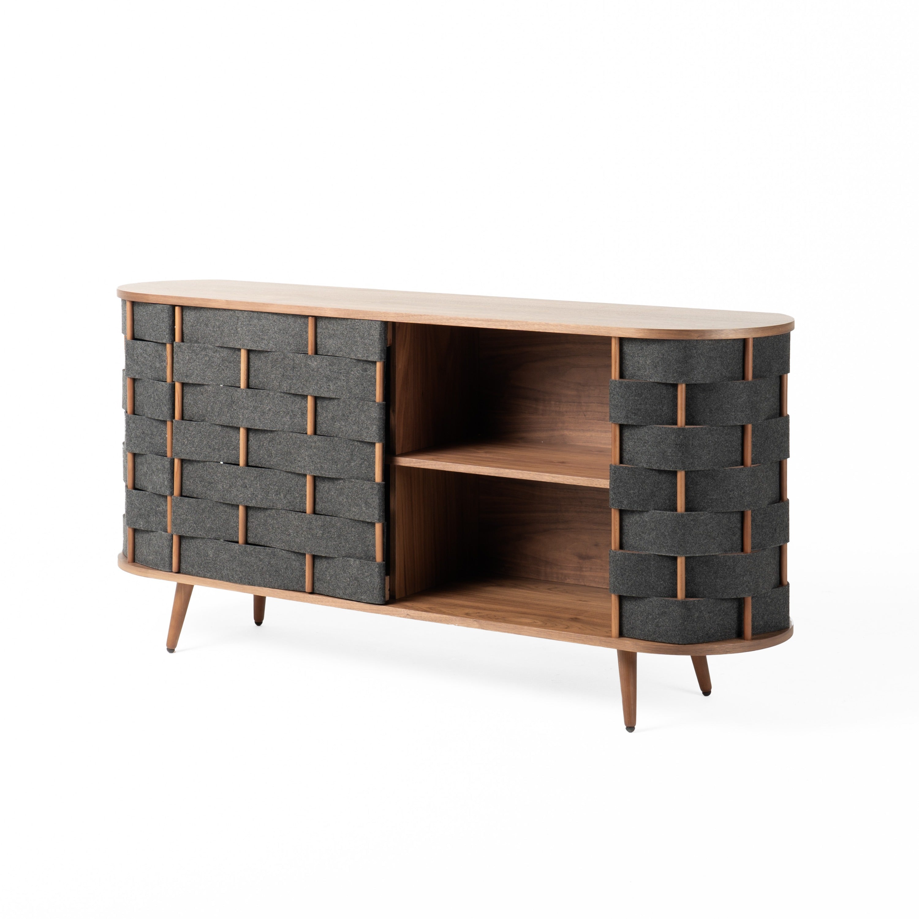 Sheridan Mid-Century Modern Fabric Buffet