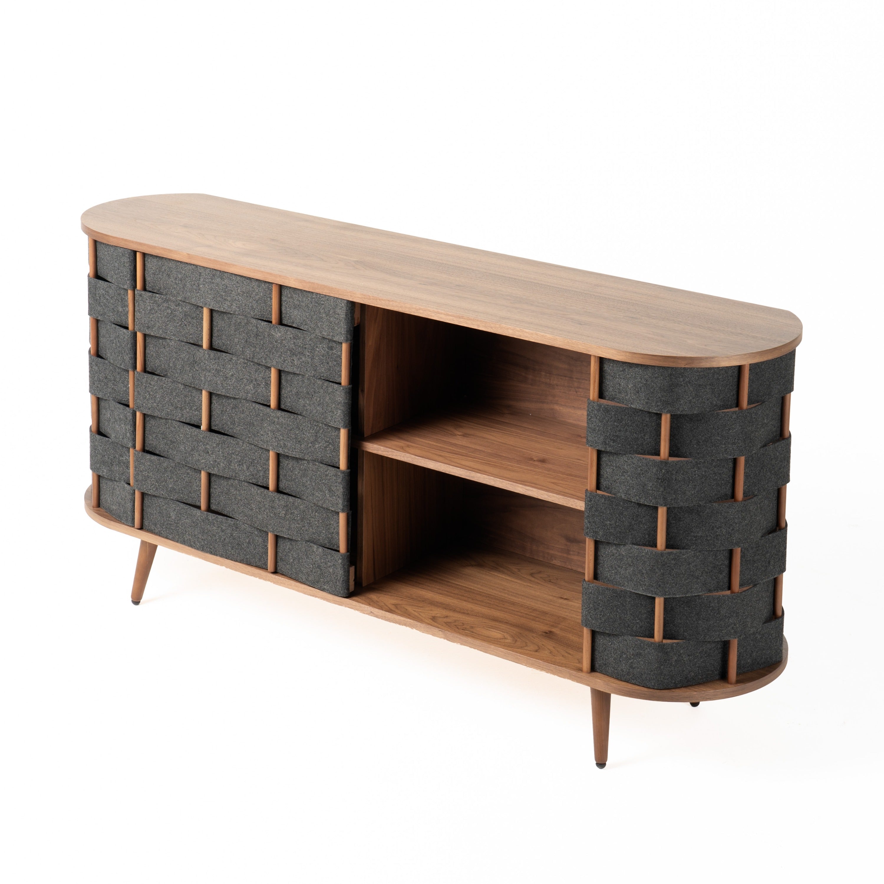 Sheridan Mid-Century Modern Fabric Buffet