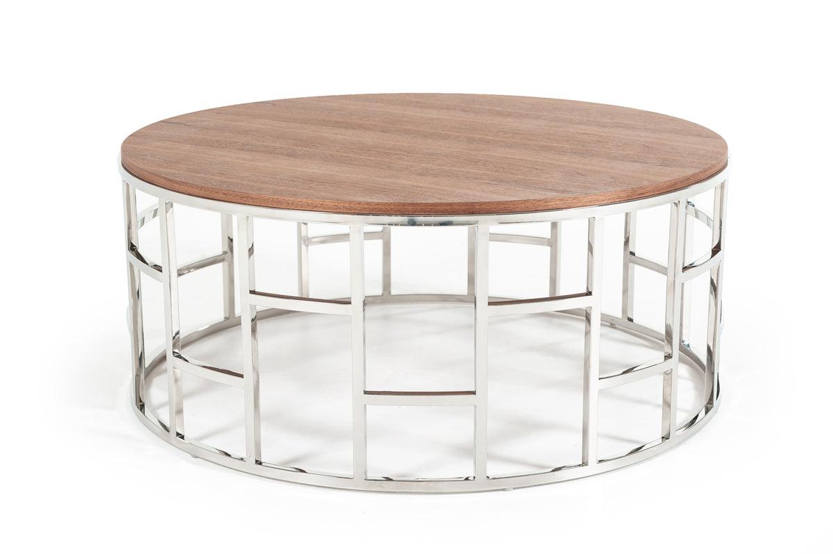 Silvia Modern Stainless Steel Coffee Table