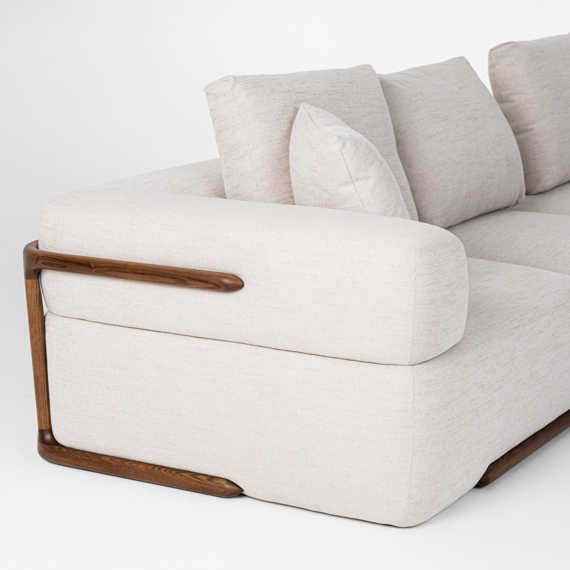 Simone Modern Fabric Sectional Sofa