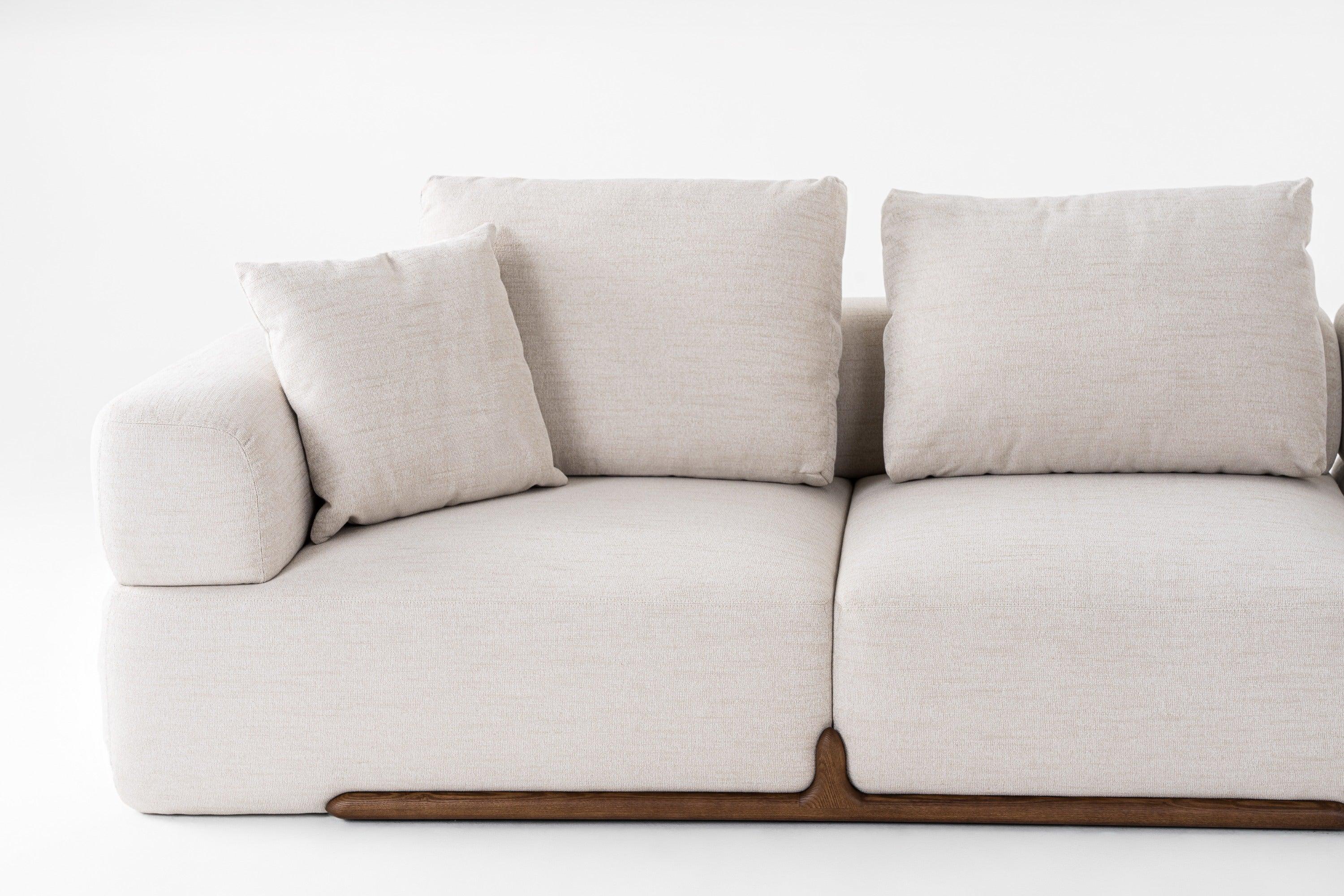 Simone Modern Fabric Sectional Sofa