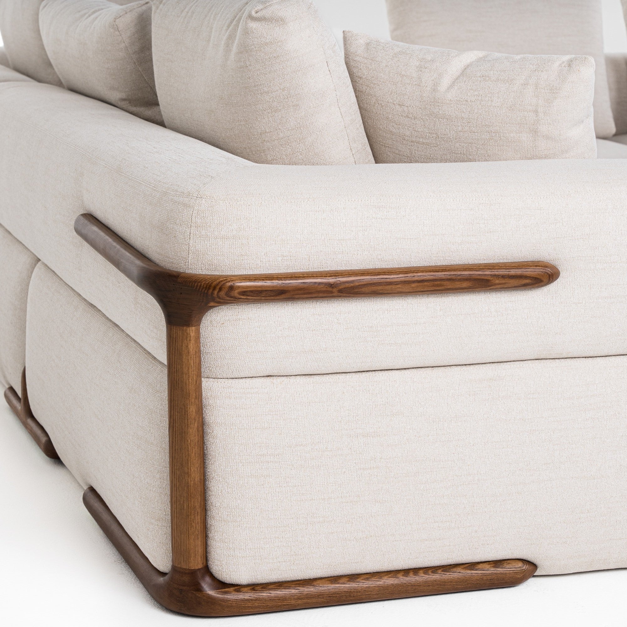 Simone Modern Fabric Sectional Sofa