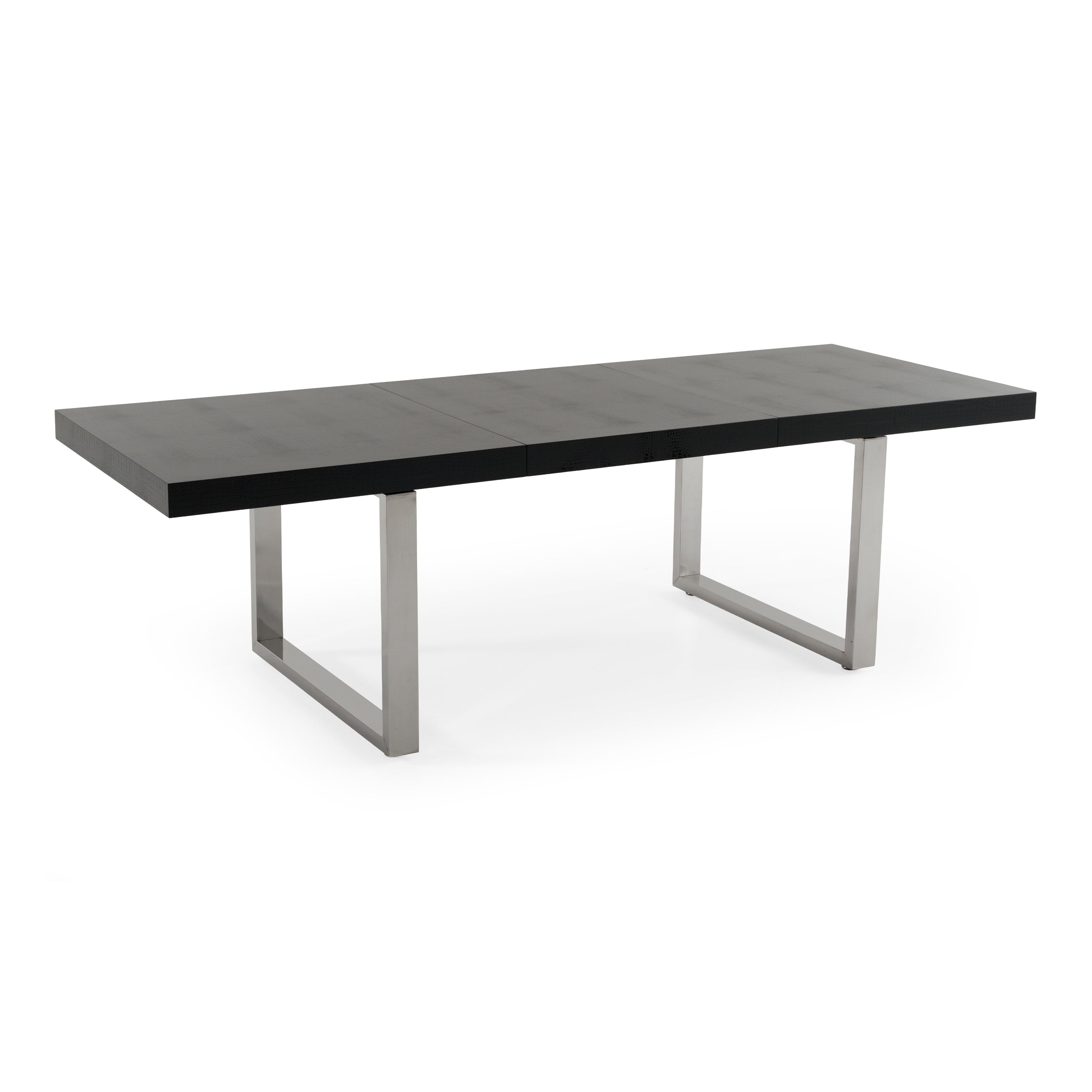 Skyline and Cora Modern Crocodile and Fabric & Leatherette Dining Set