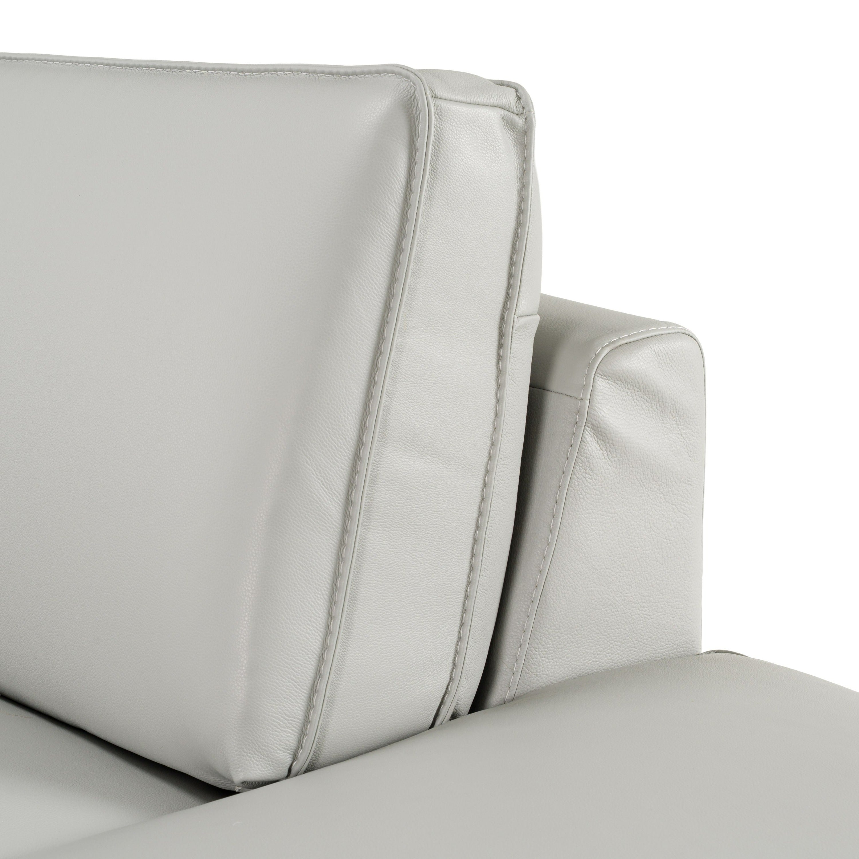 Soho Italian Right Facing Nirvana Leather Sectional Sofa