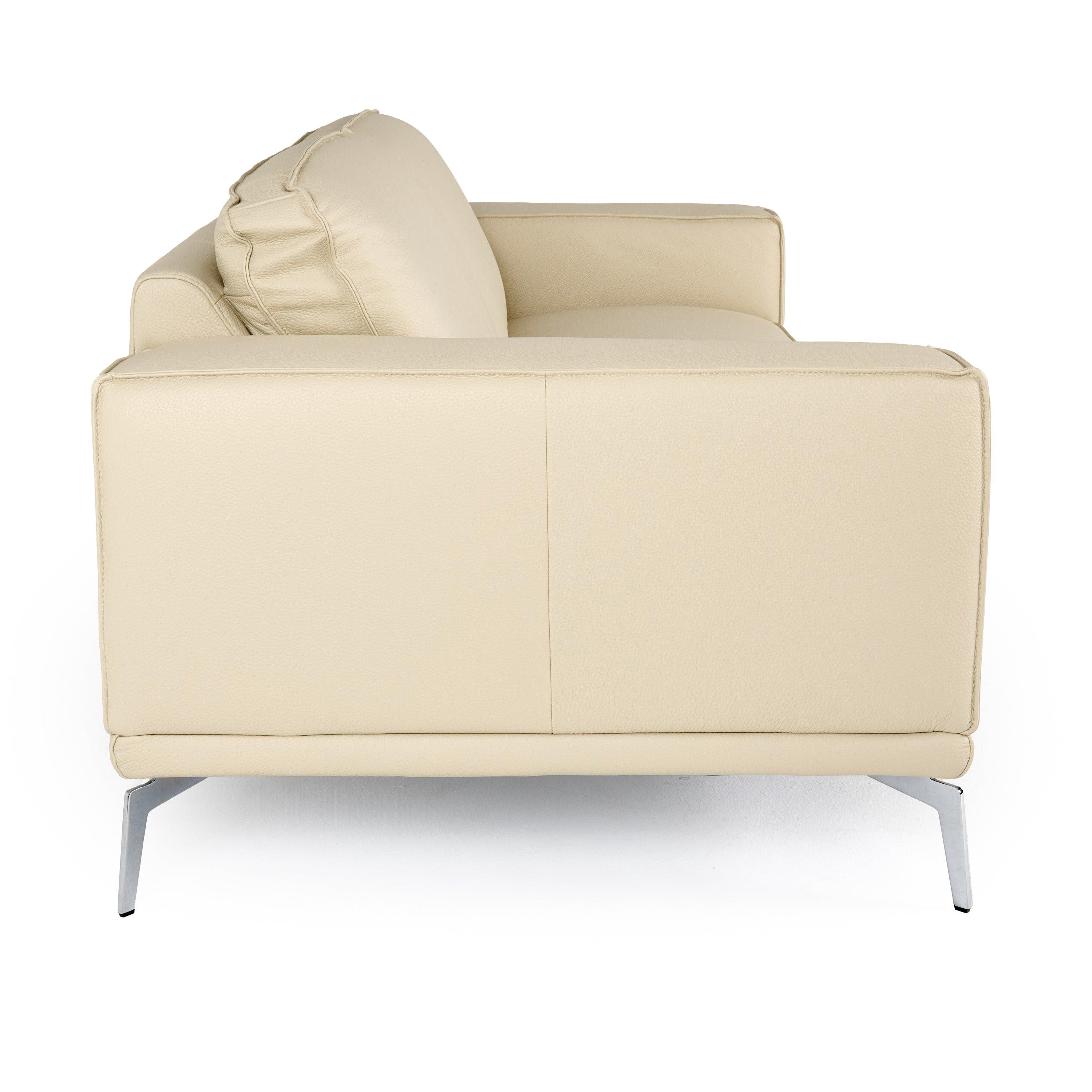 Soho Italian Off Leather Sofa