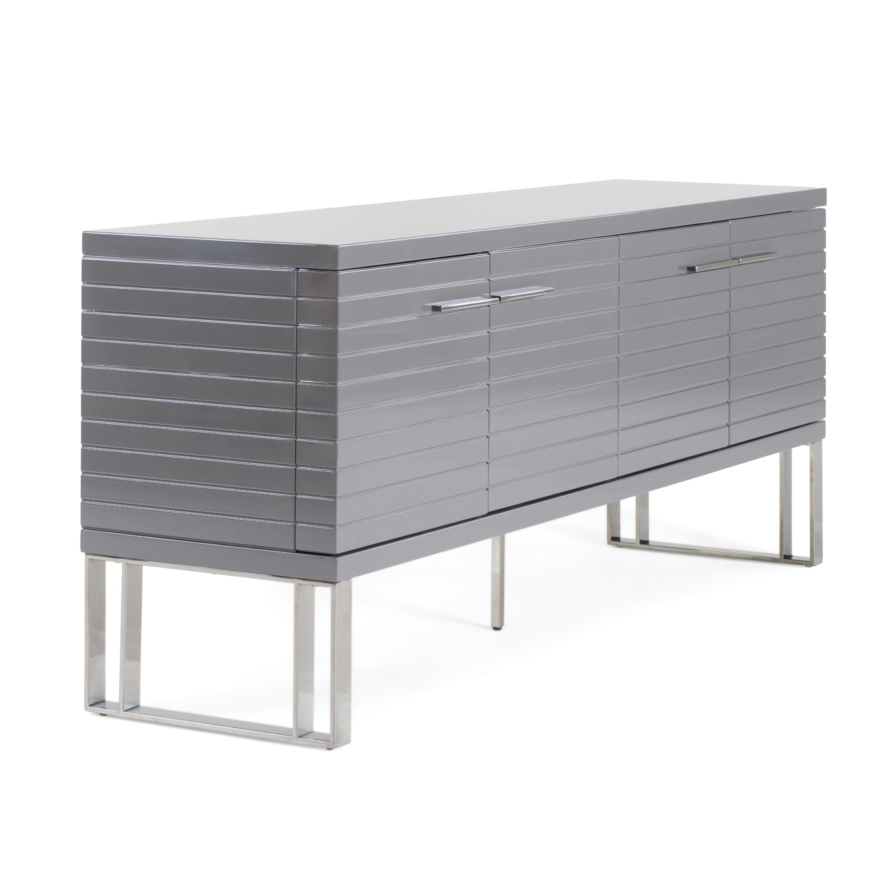 Splendor High Gloss Slatted Buffet