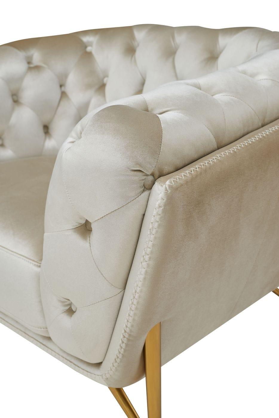 Stella Transitional Velvet Loveseat