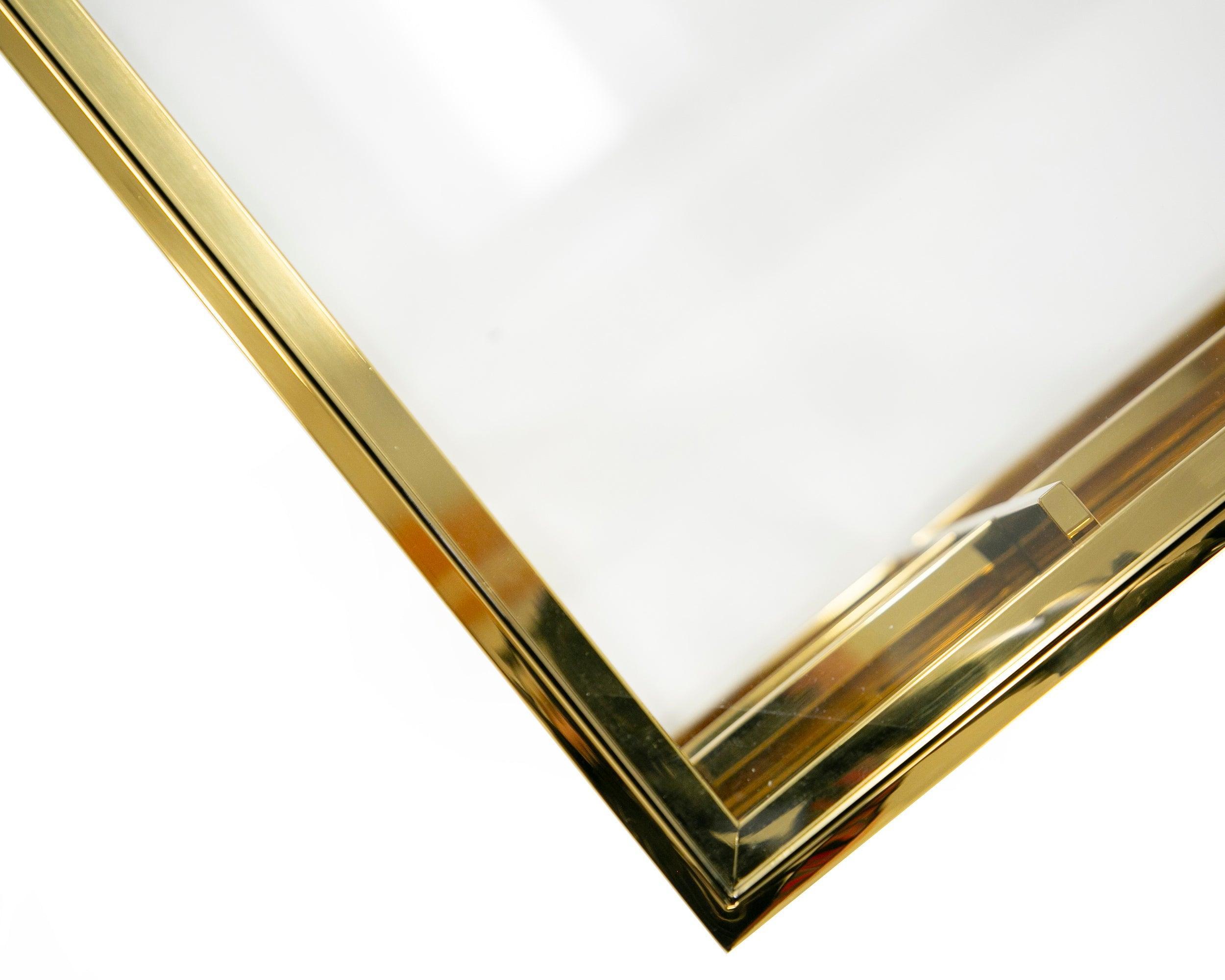 Stephen Modern Glass & Stainless Steel Square Coffee Table