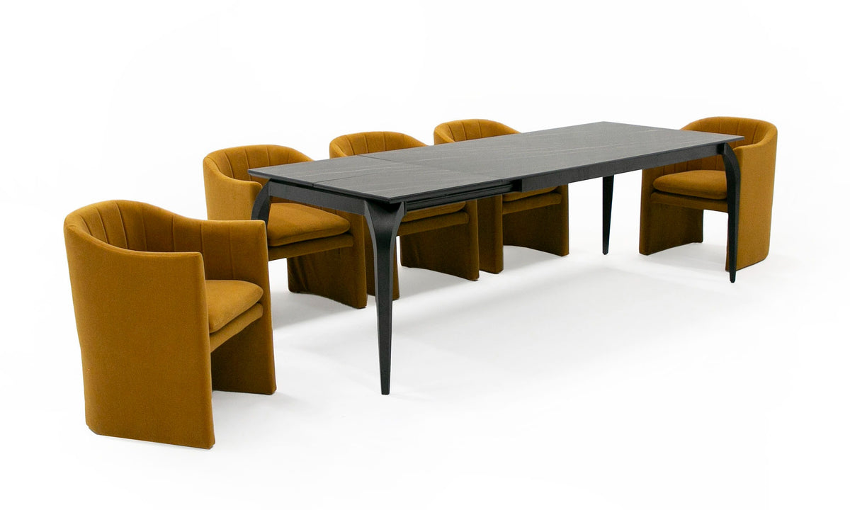 Suri Modern Ceramic Extendable 71"/94.5" Dining Table