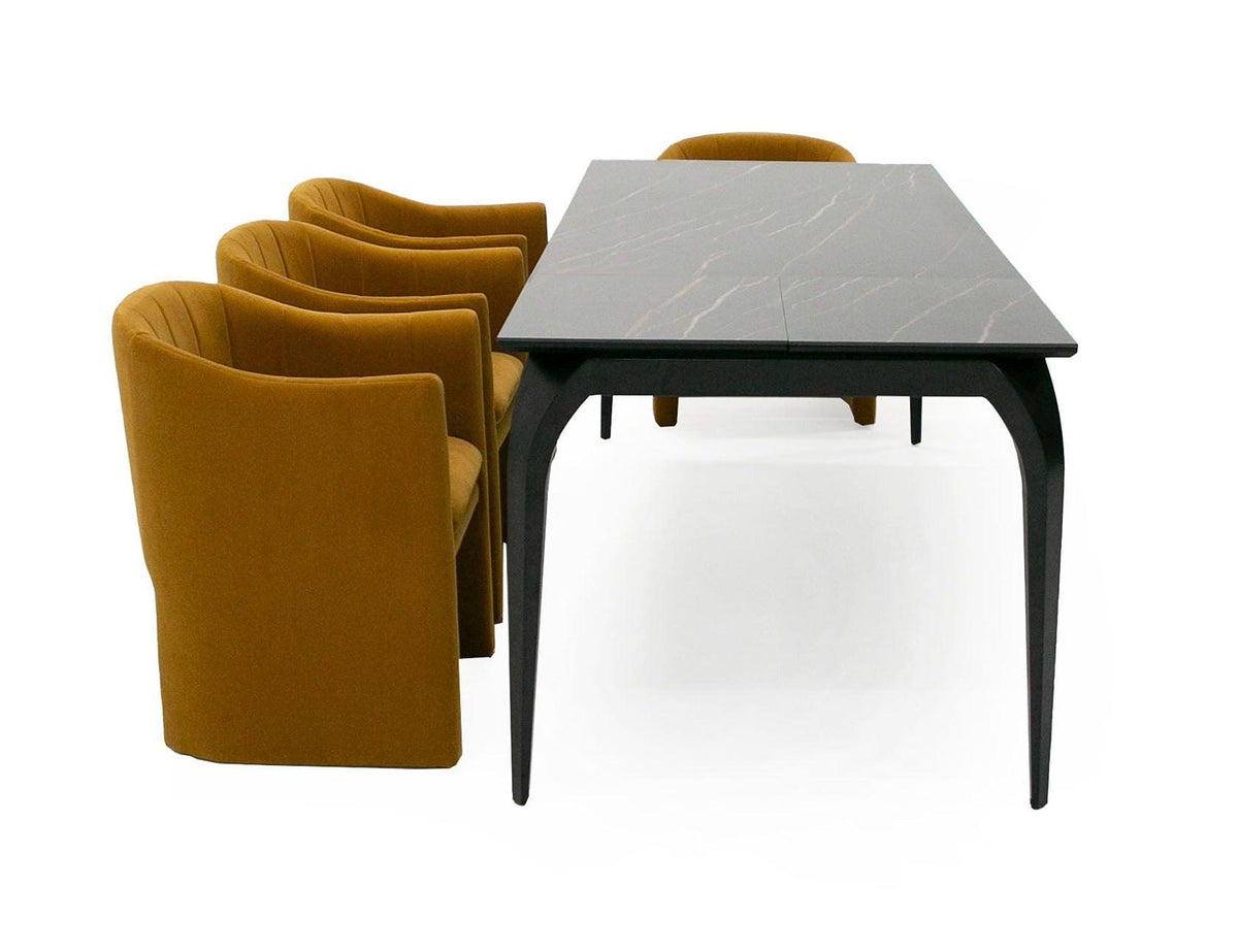 Suri Modern Ceramic Extendable 71"/94.5" Dining Table