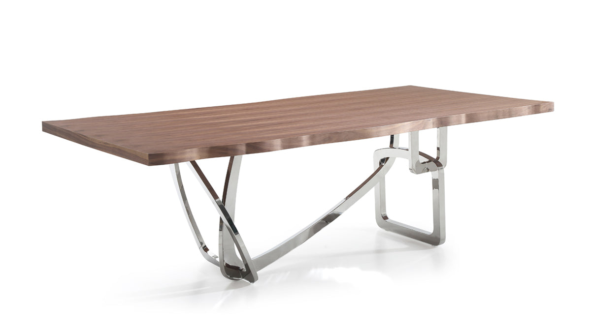 Addy Modern Stainless Steel Dining Table