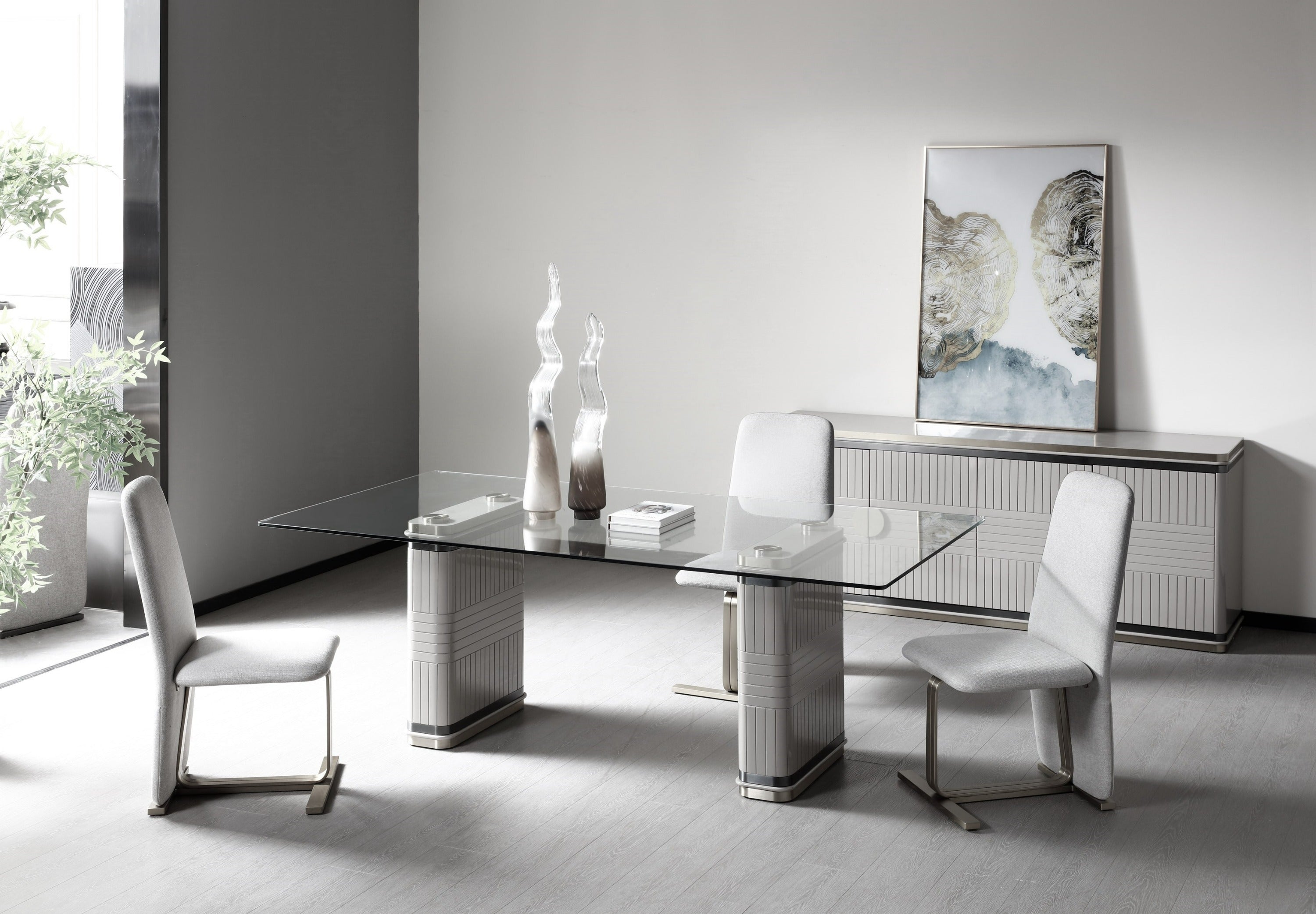 T2397 Glass Dining Table