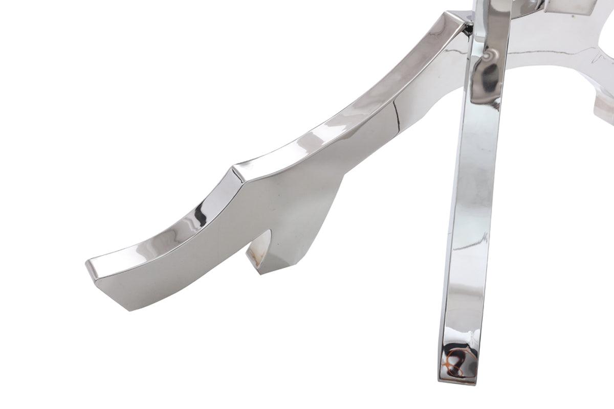 Modrest Legend Modern Glass Stainless Steel Dining Table