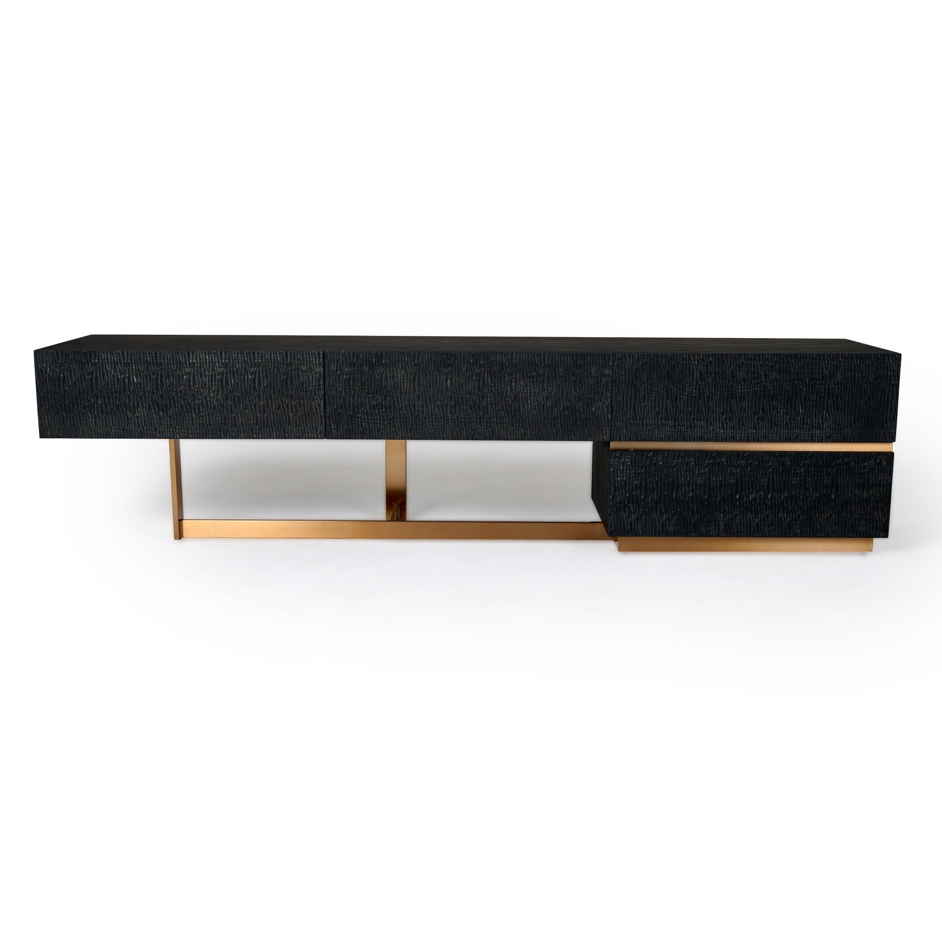 Tasha Modern Ash and Brushed TV Stand