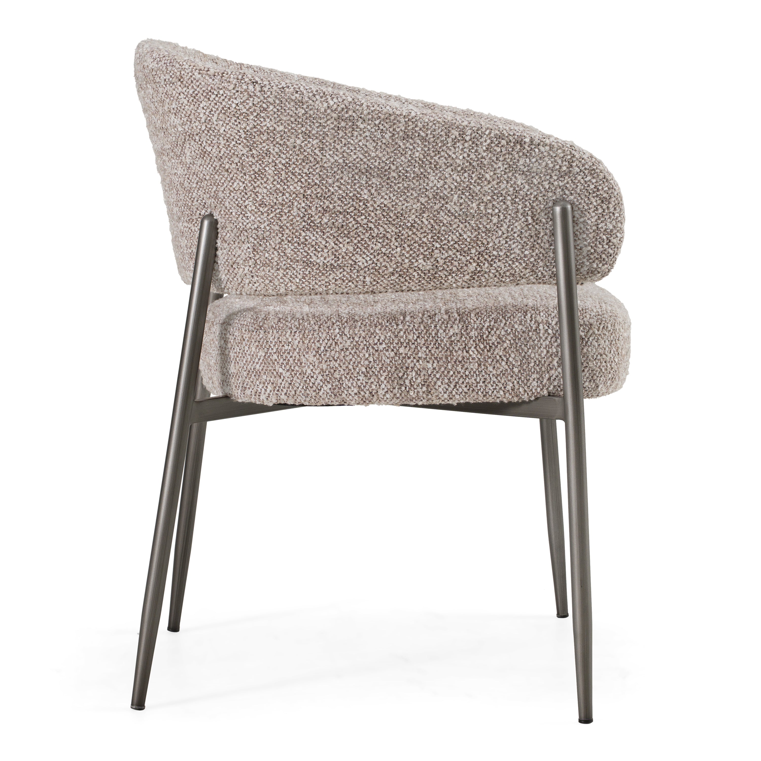 Thomas Modern Fabric Pewter Dining Chair