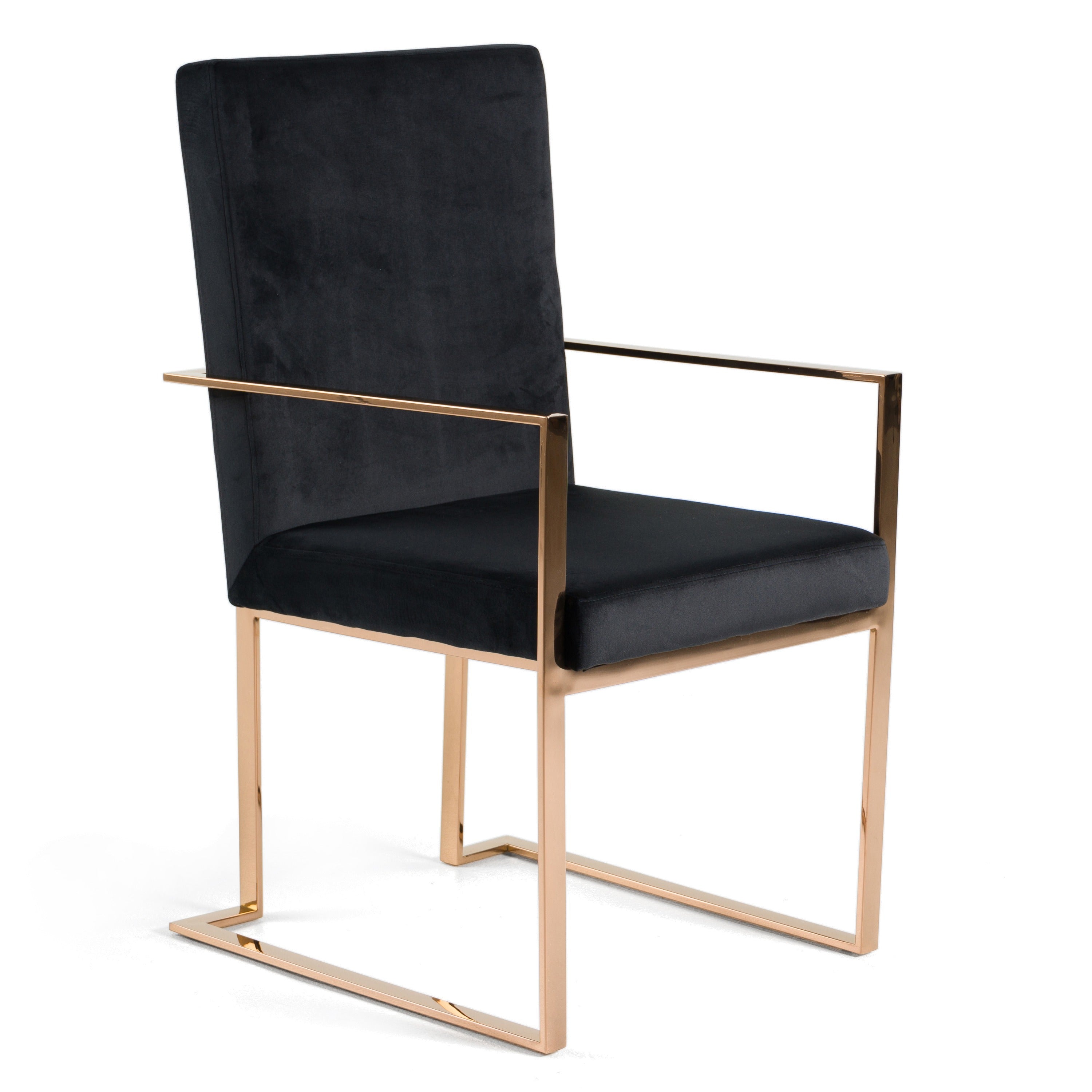 Cartier Modern Rosegold Dining Table Set