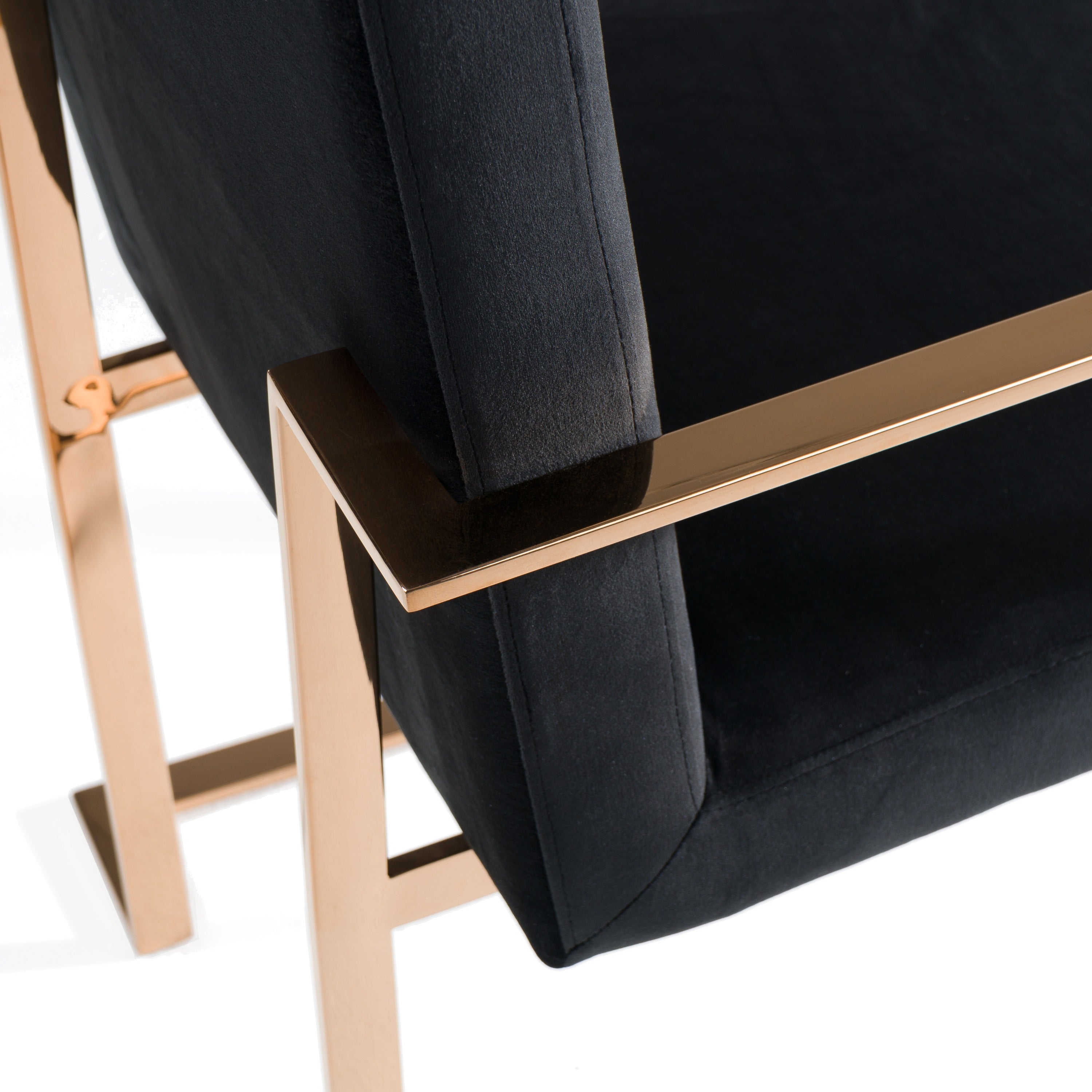 Cartier Modern Rosegold Dining Table Set