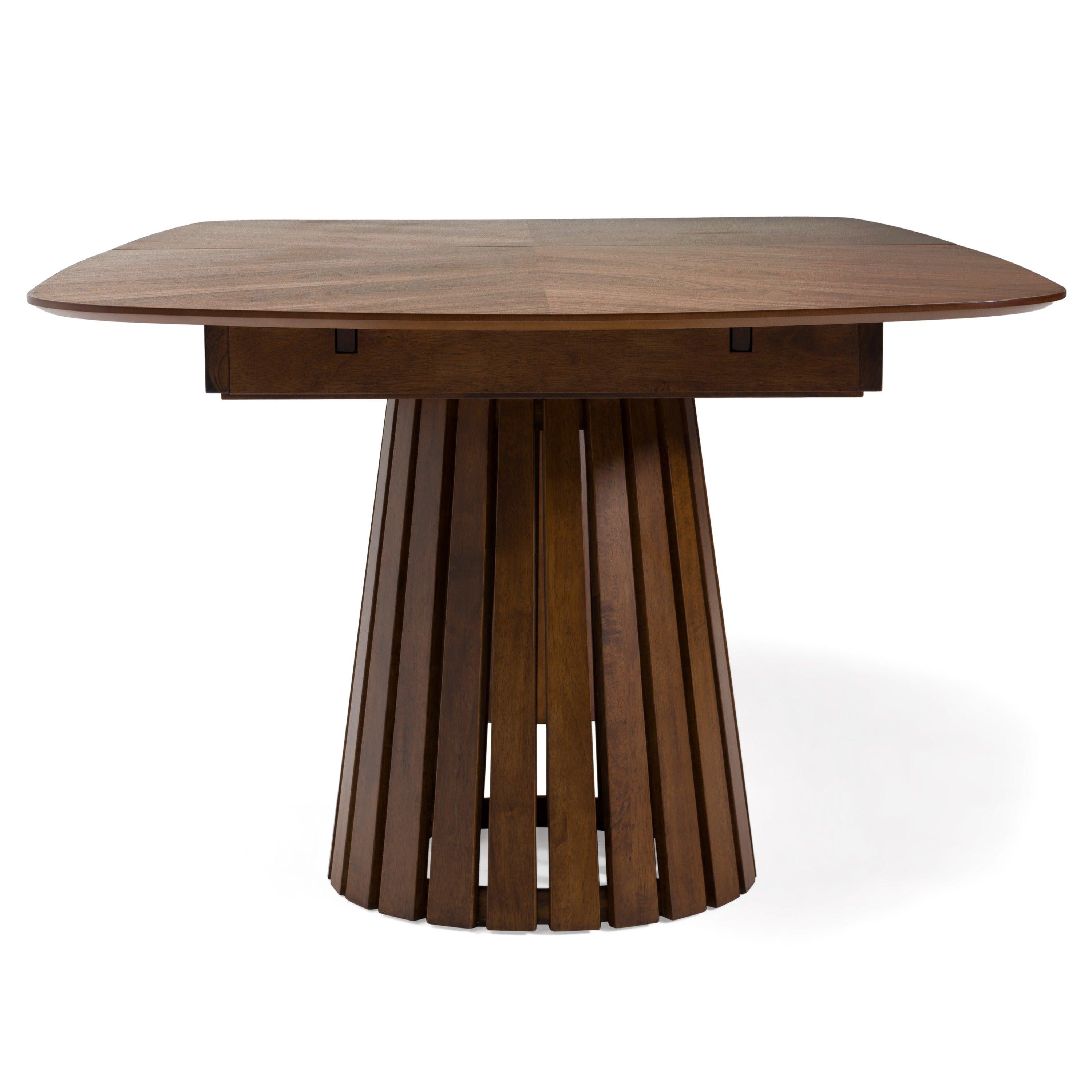 Truman Mid-Century Modern Extendable Dining Table