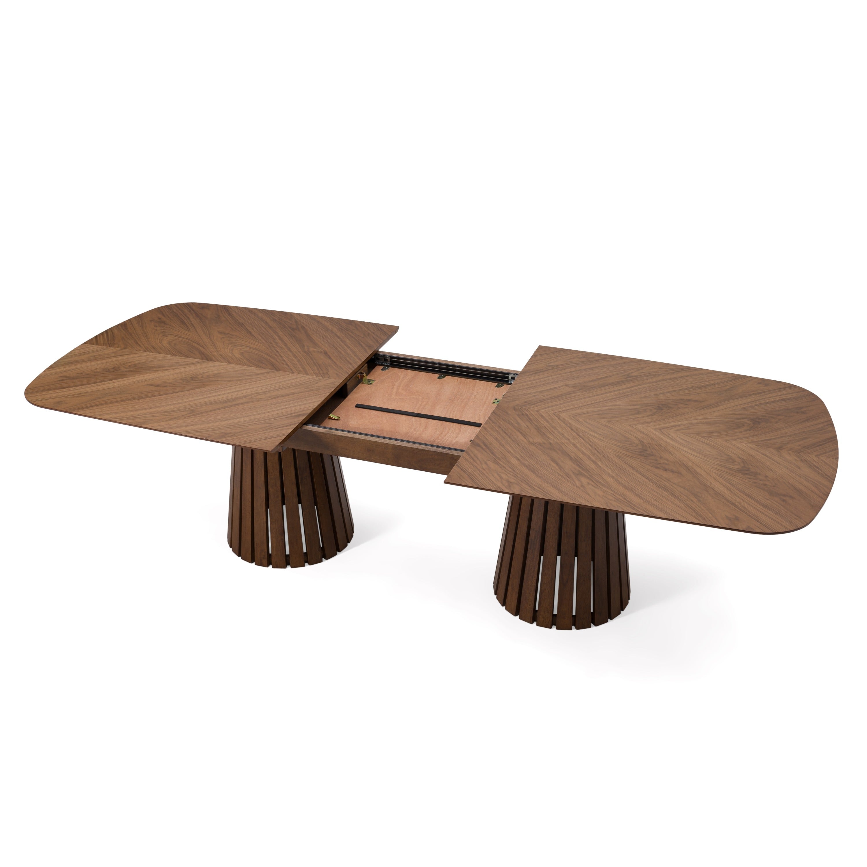 Truman Mid-Century Modern Extendable Dining Table