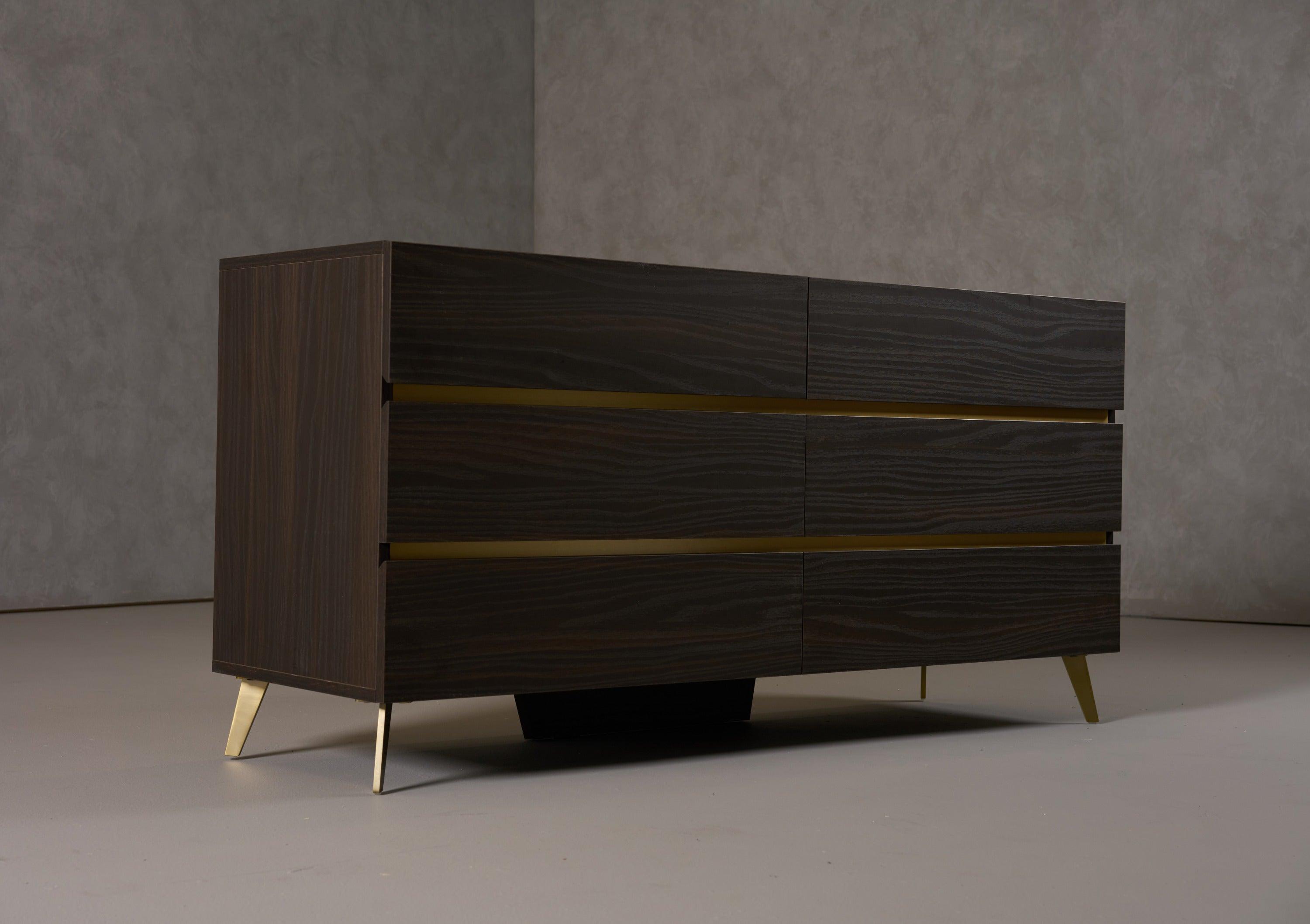 Velondra Modern Eucalypto and Marble Dresser