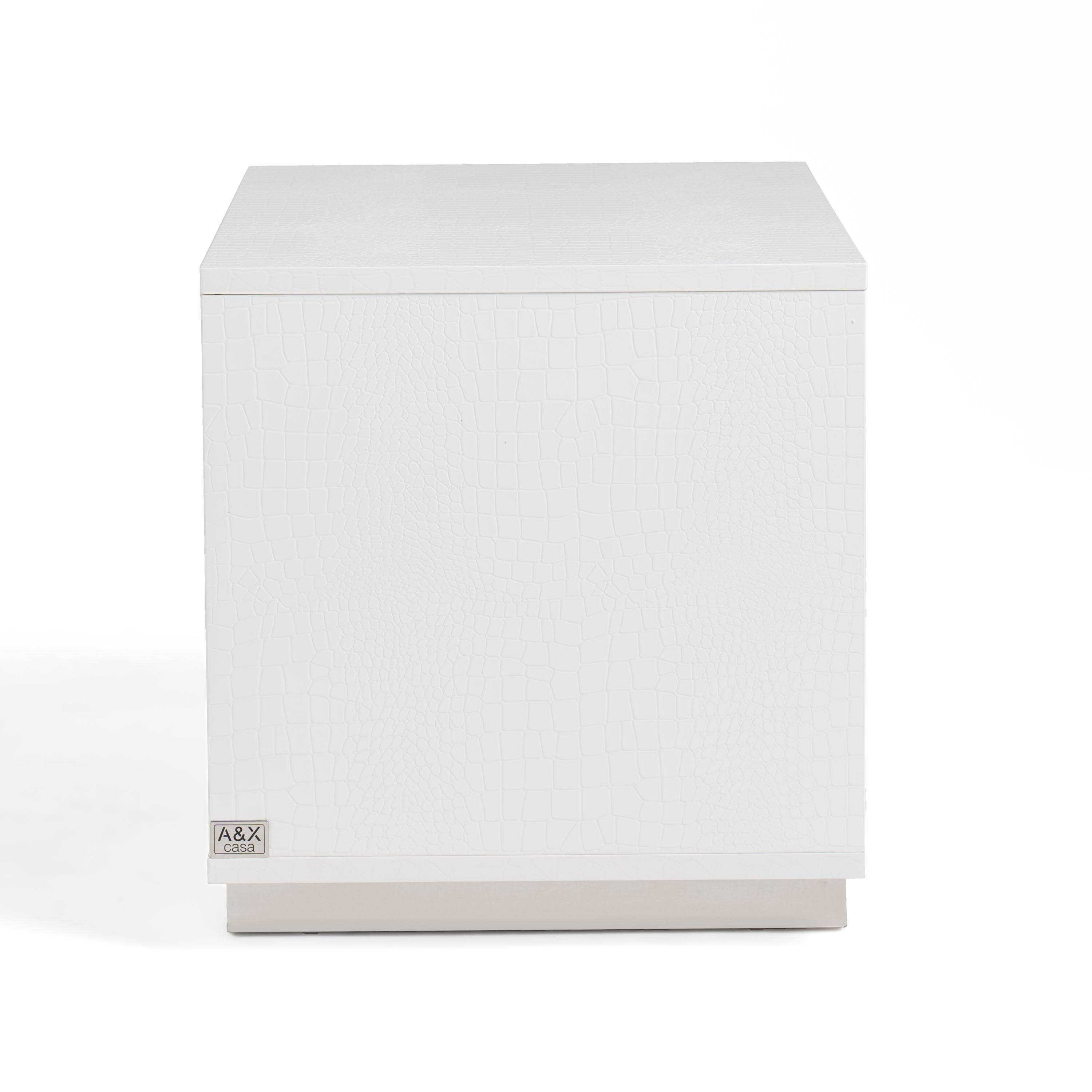 Victoria Modern Crocodile Nightstand