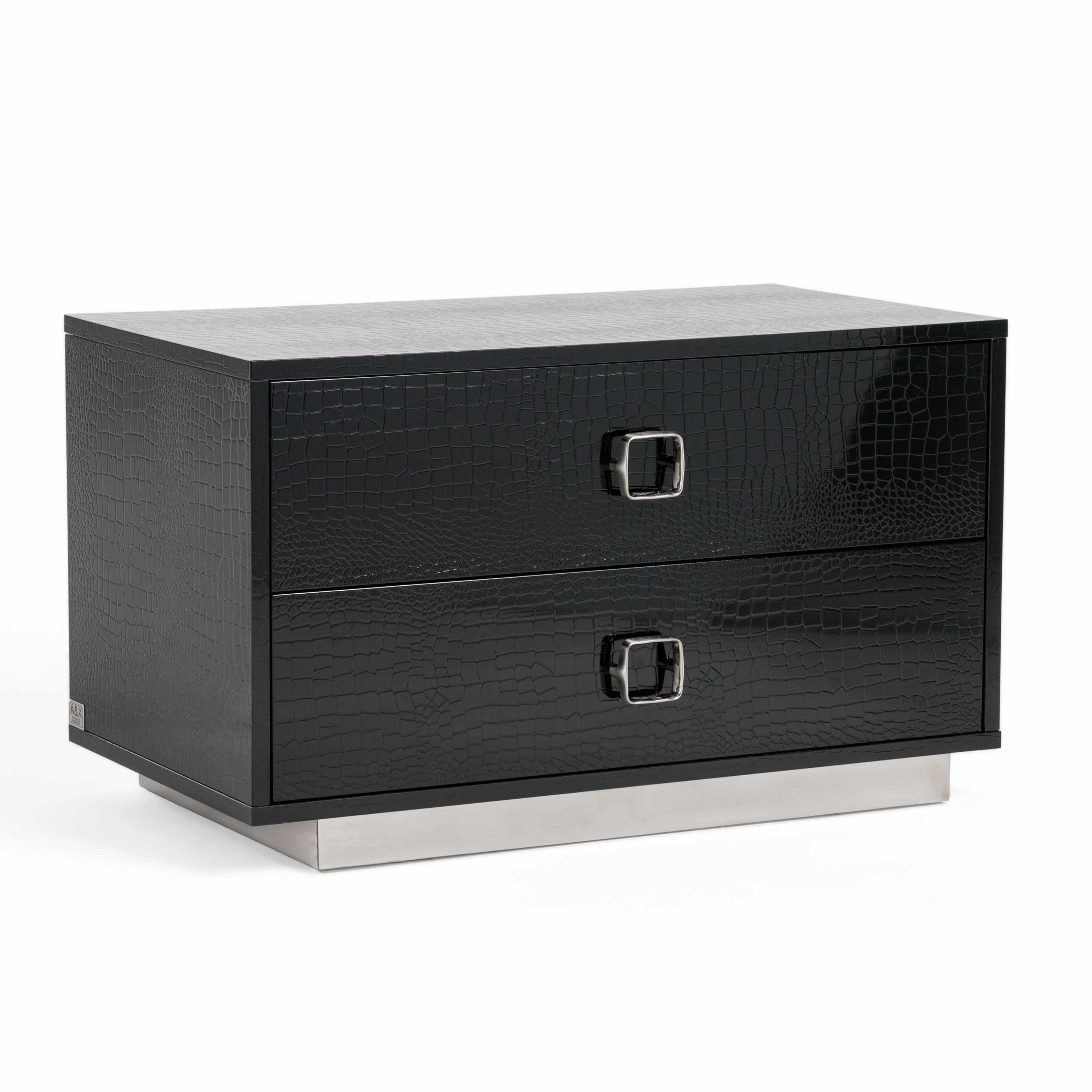 Victoria Modern Crocodile Nightstand