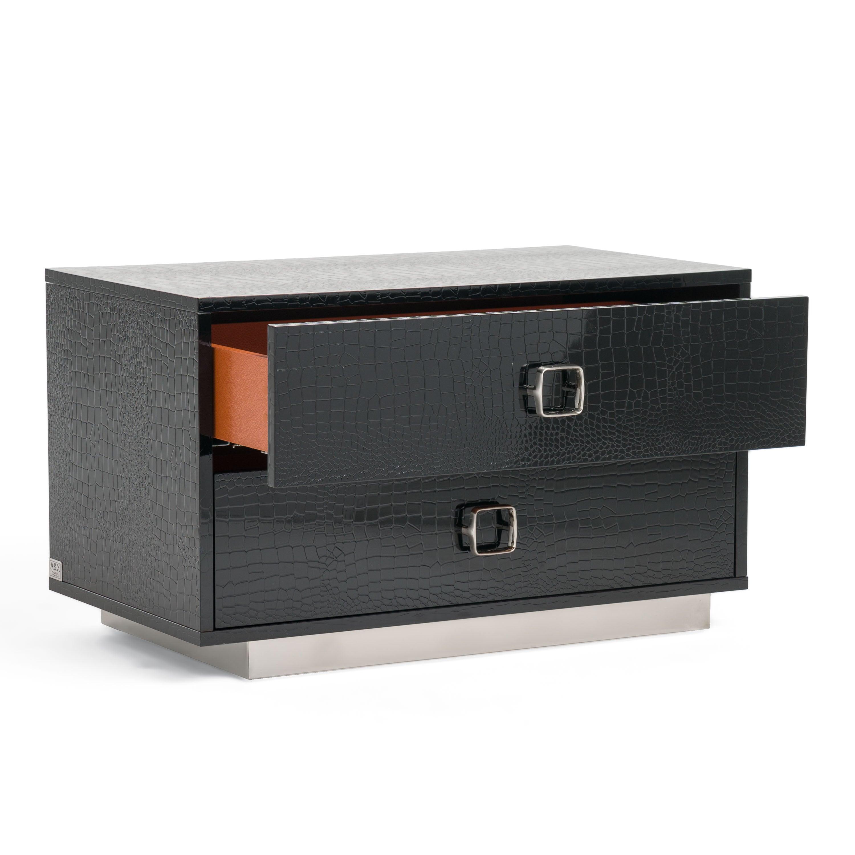 Victoria Modern Crocodile Nightstand