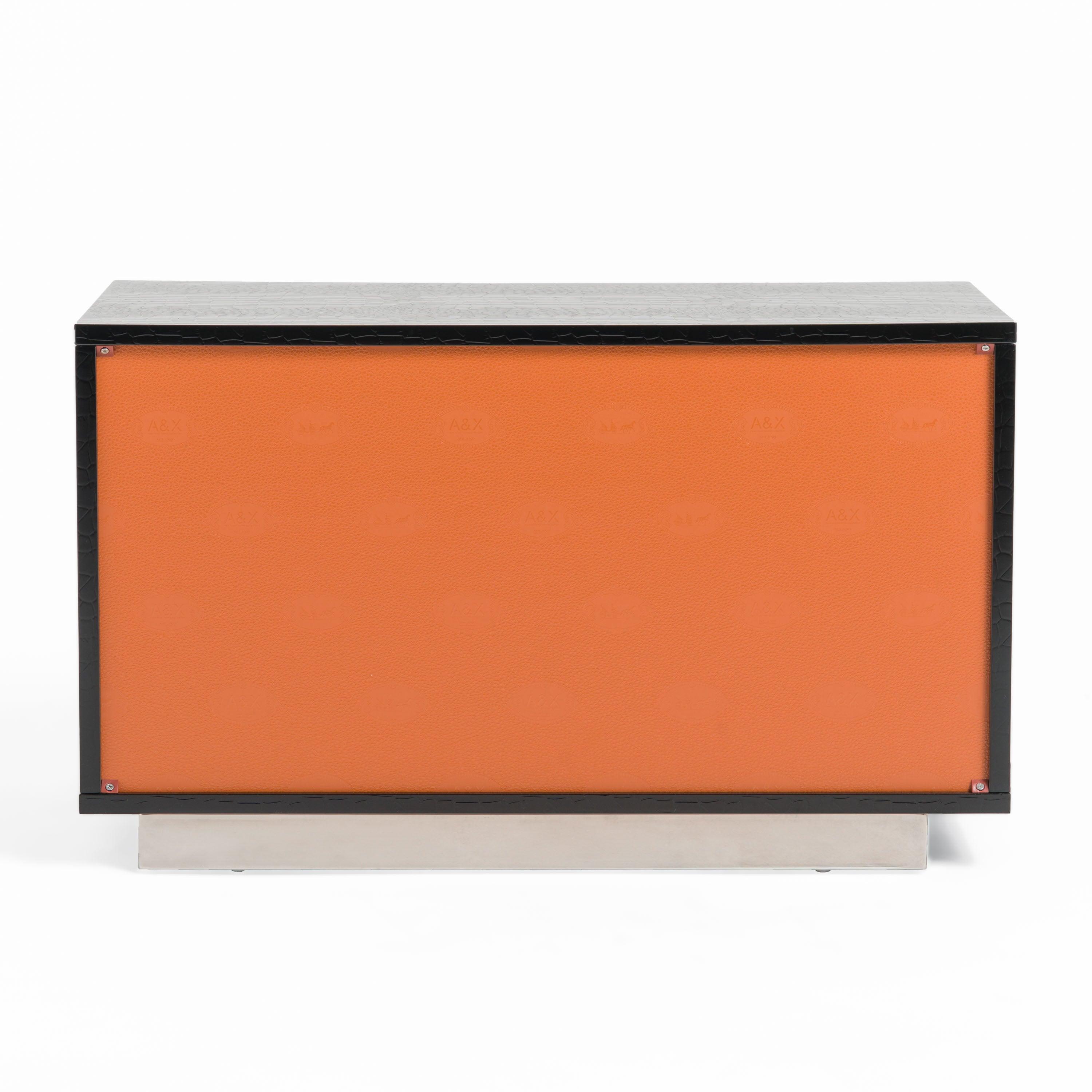 Victoria Modern Crocodile Nightstand