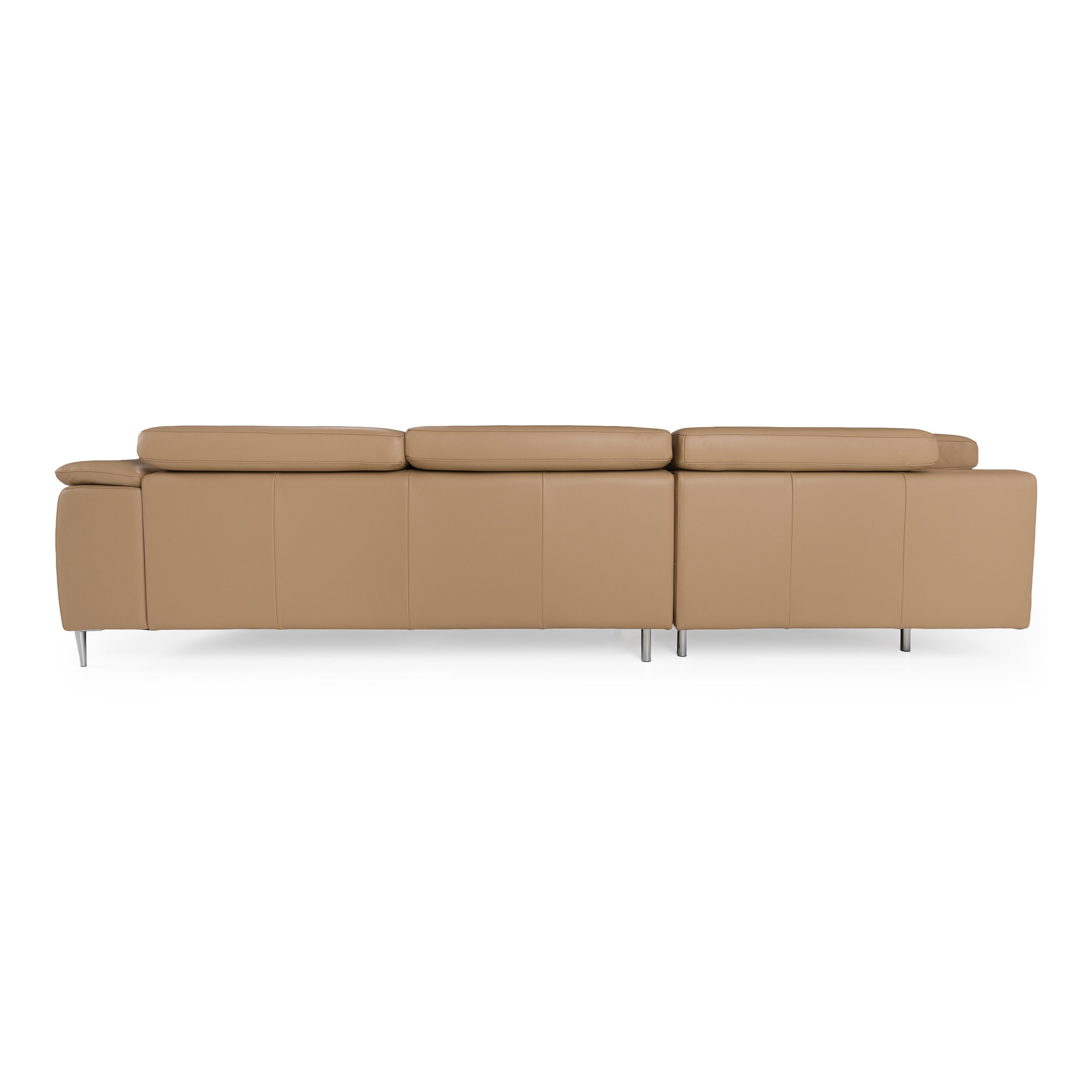 Viola - Italian Contemporary Deserto Leather Left Facing Sectional Sofa
