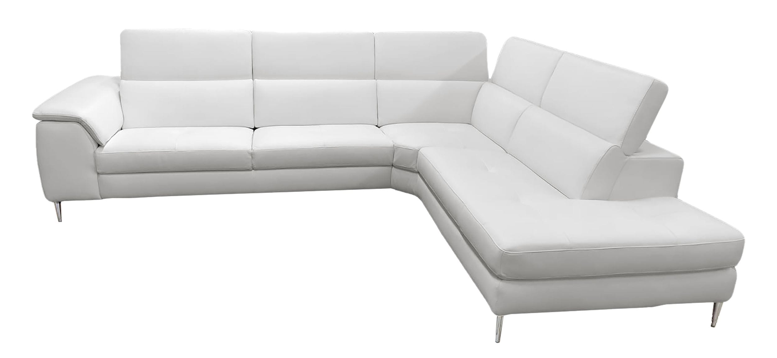 Viola - Italian Contemporary - Leather Right Facing Sectional Sofa
