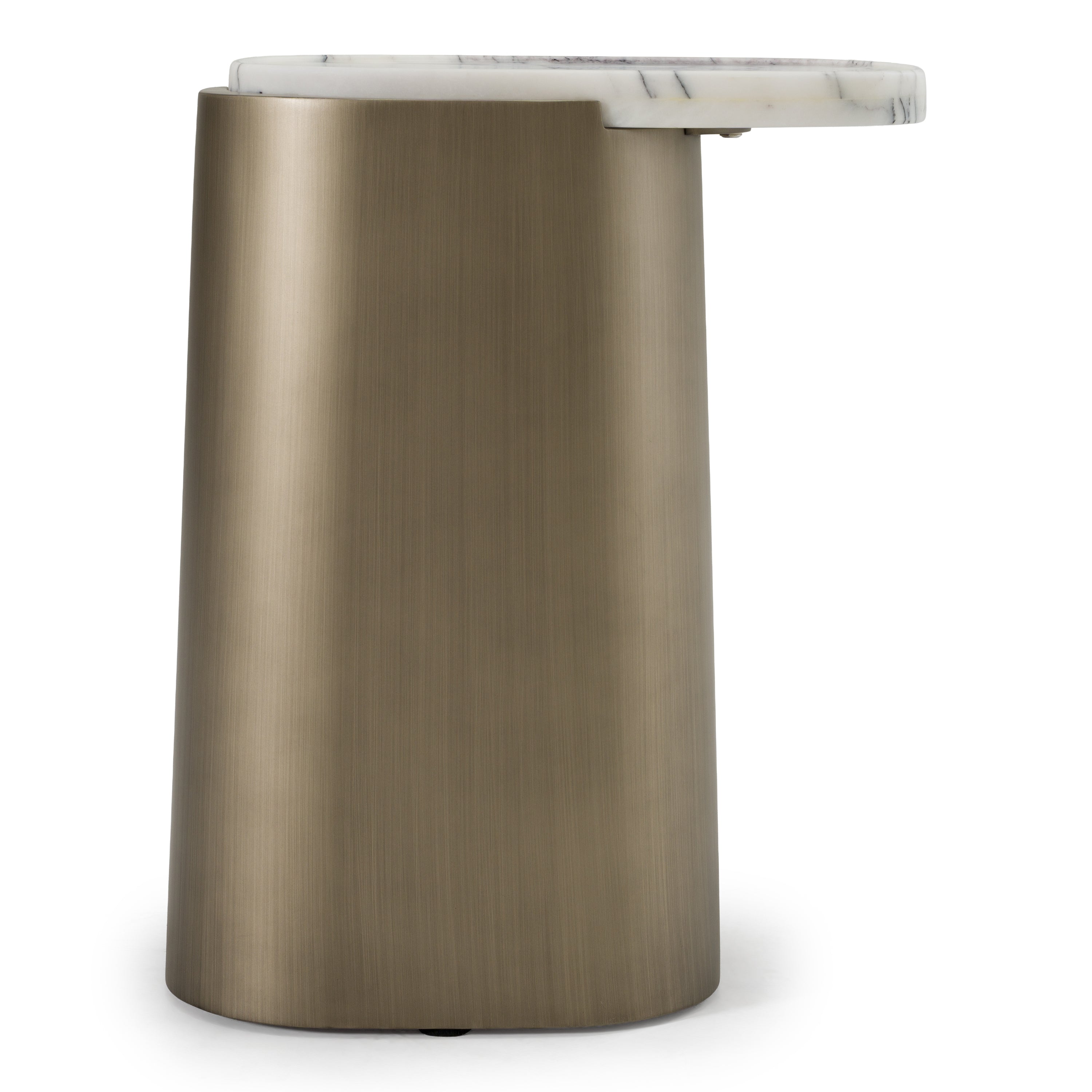 Yano Modern Marble and Antique End Table
