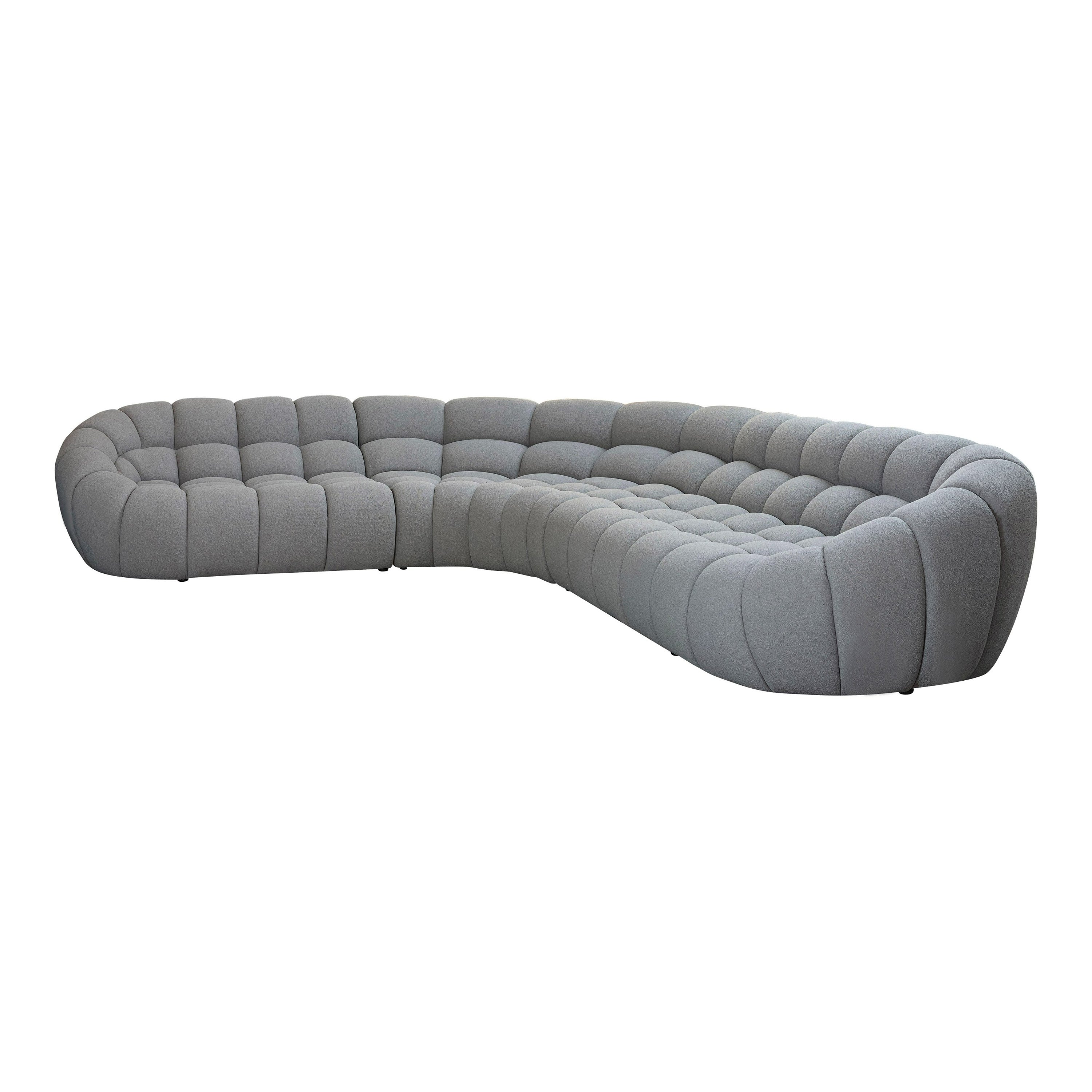 Yolonda Modern Curved Sectional Sofa