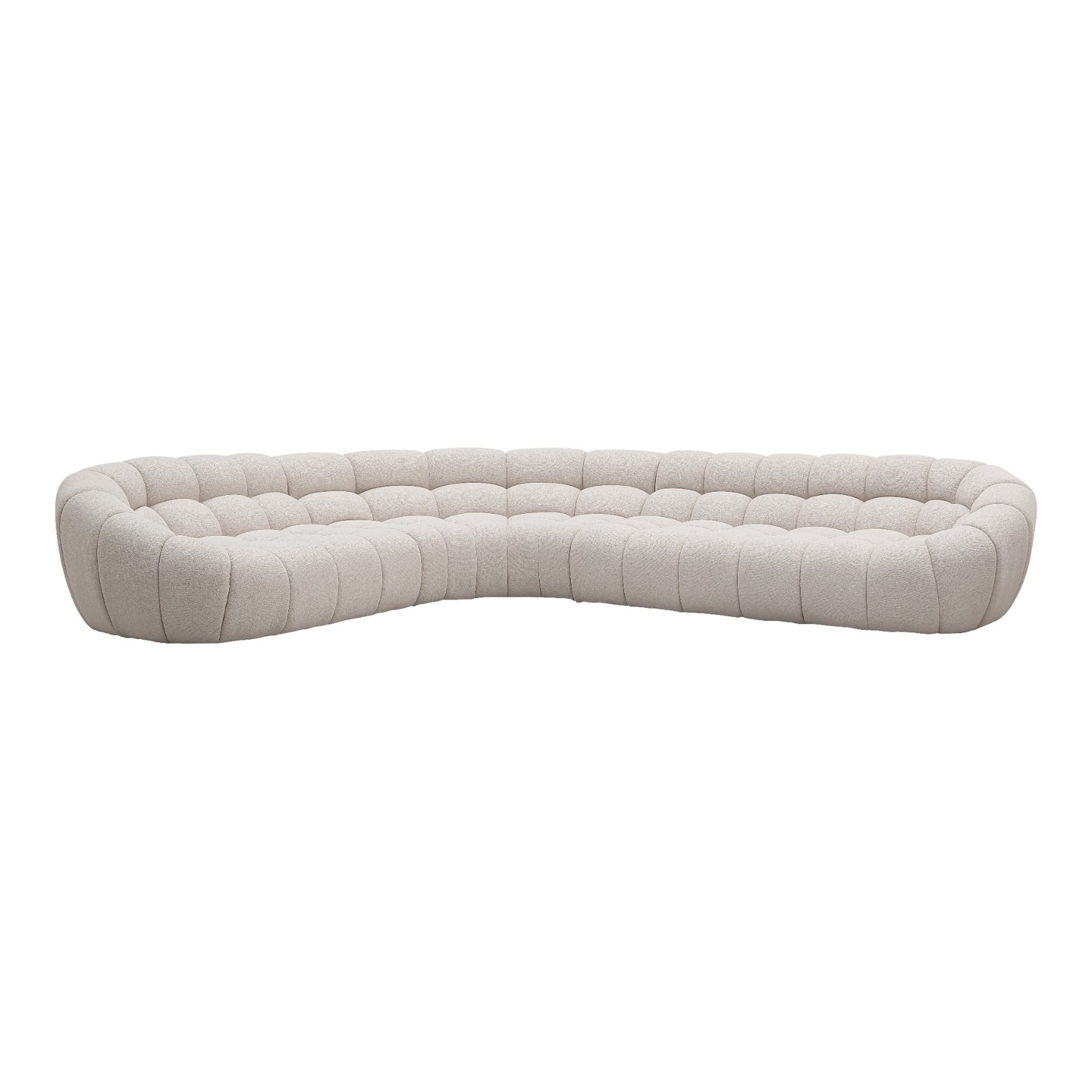 Yolonda Modern Curved Sectional Sofa