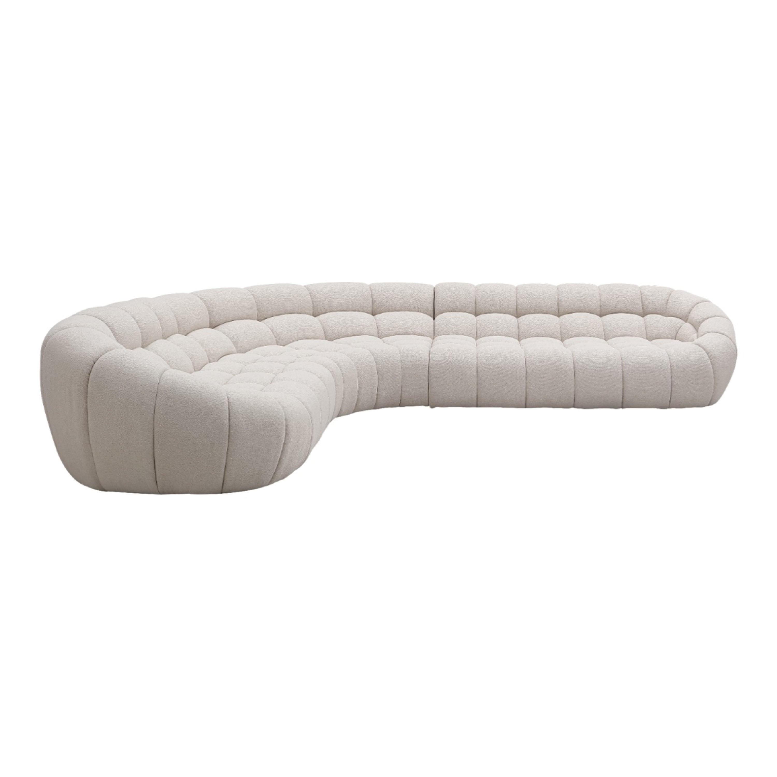 Yolonda Modern Curved Sectional Sofa