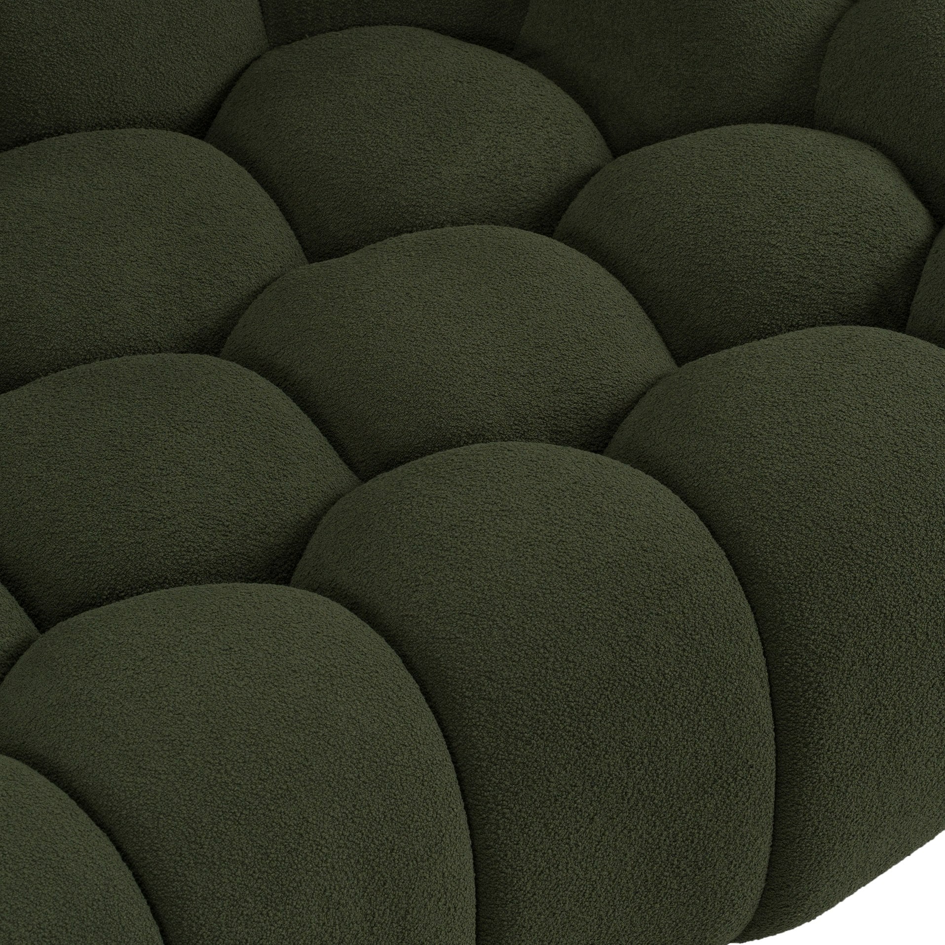 Yolonda Modern Curved Fabric Sofa