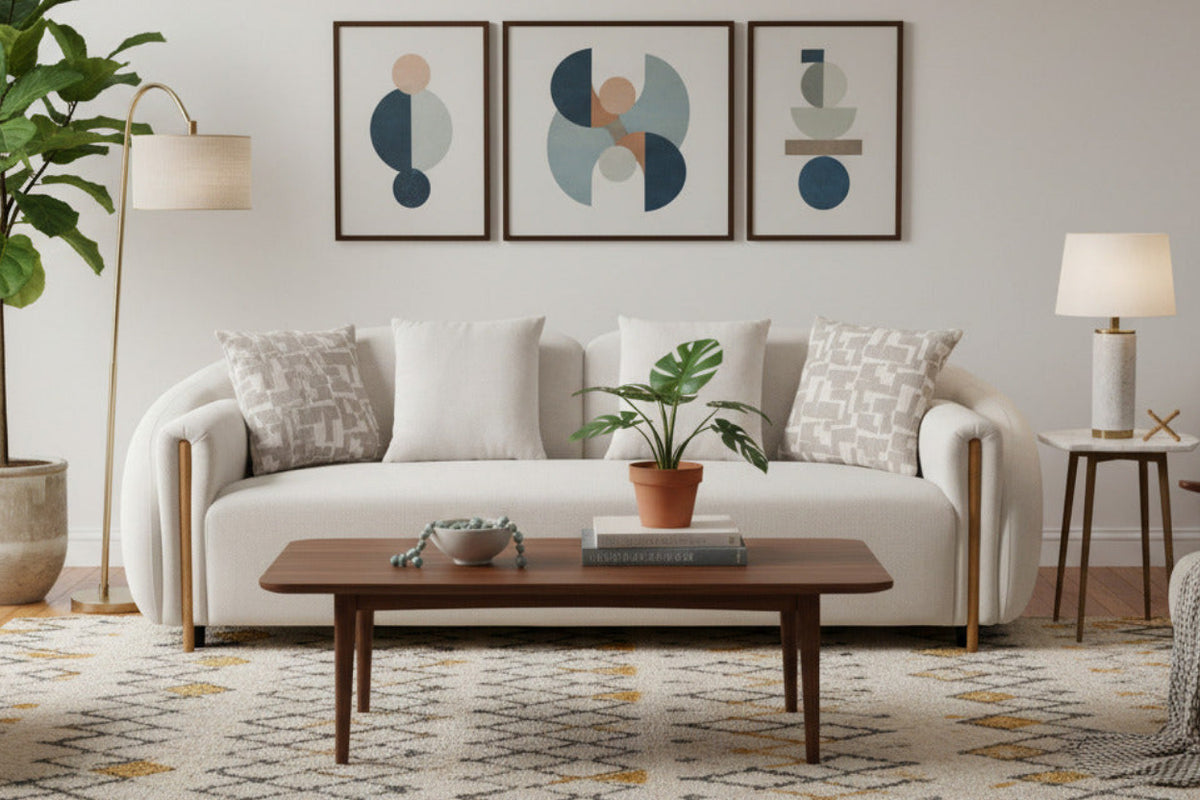 Yorba - Modern Fabric Loveseat