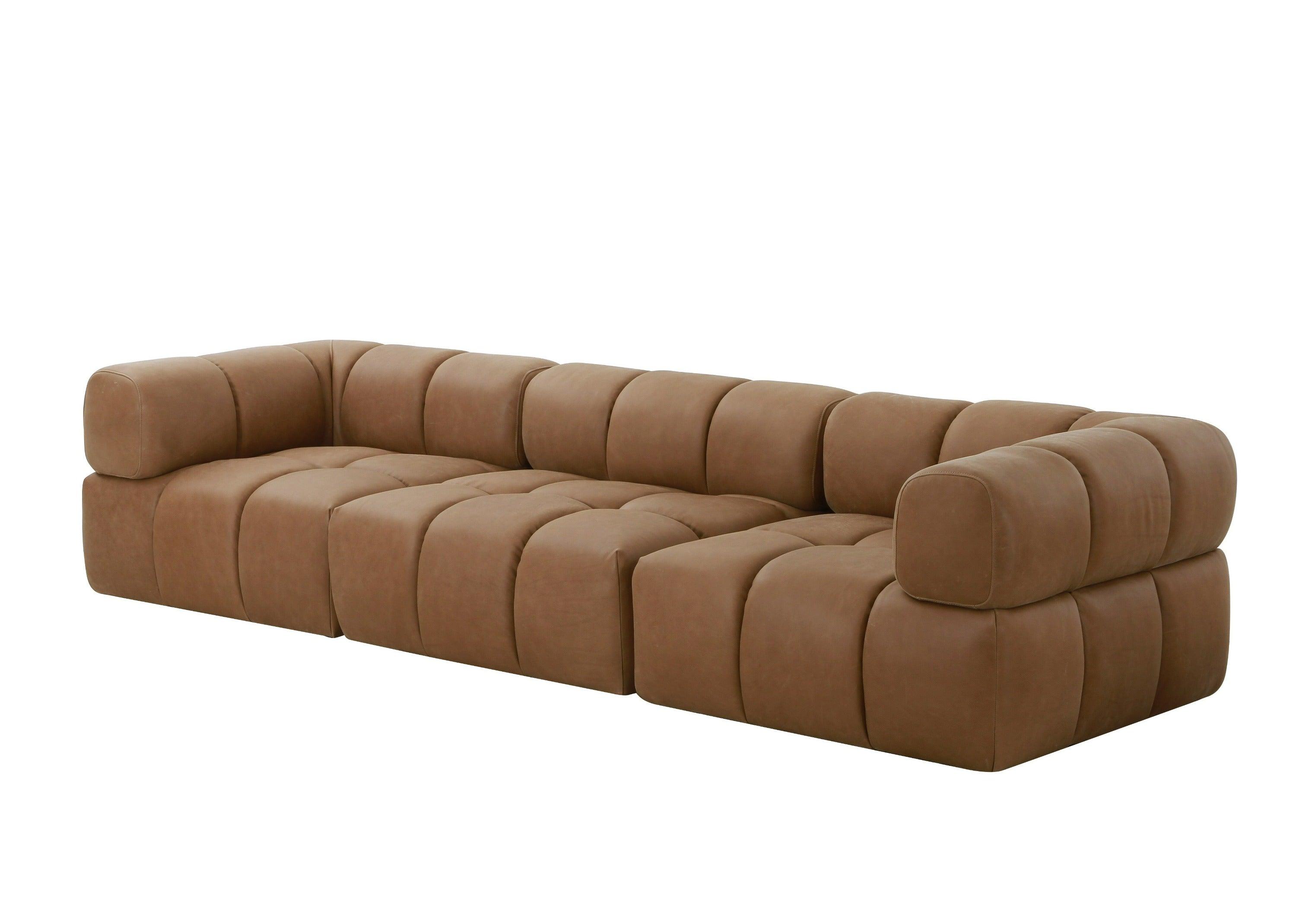 Divani Casa Everest Modern Leather Modular Corner Sectional Seat