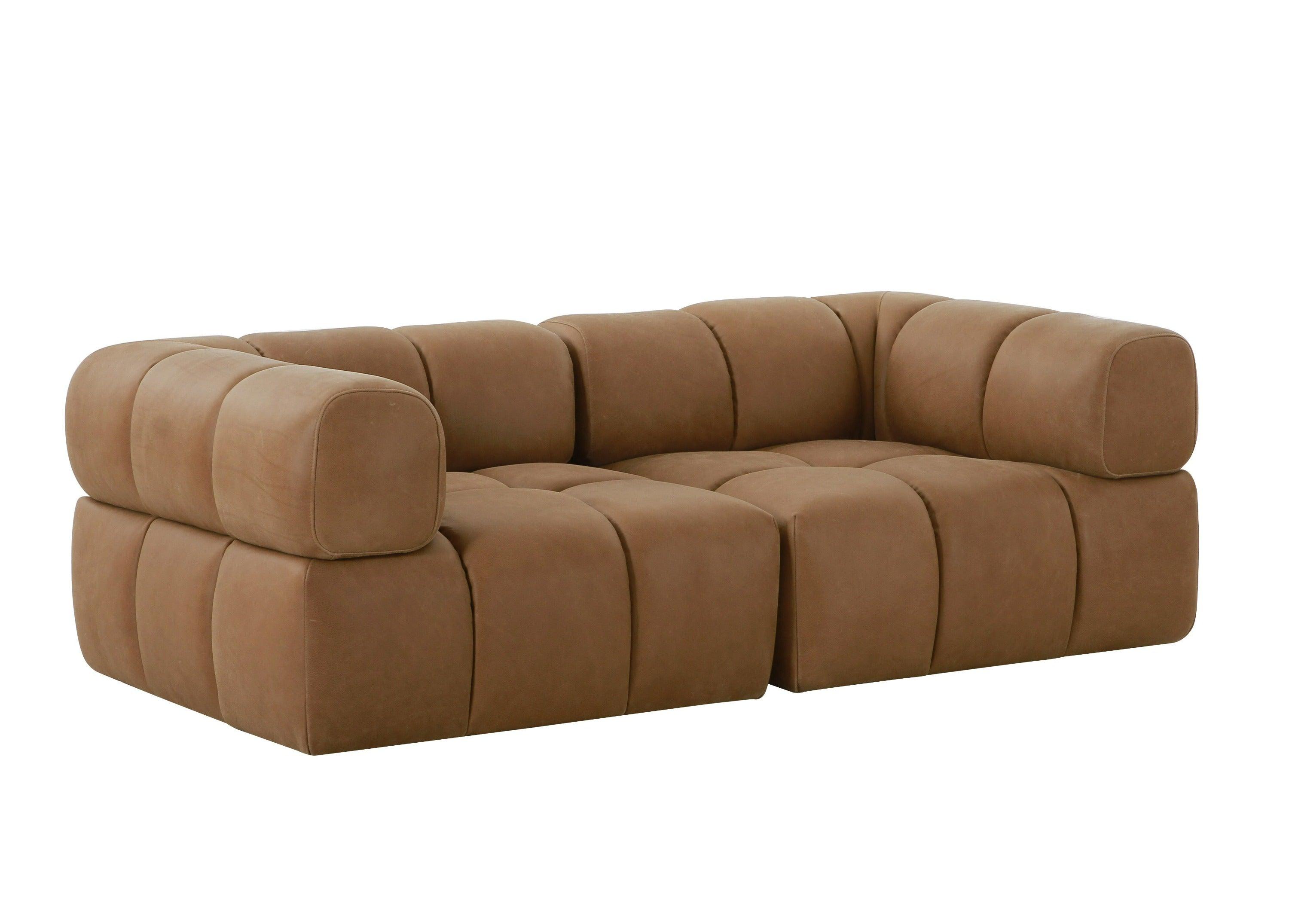 Divani Casa Everest Modern Leather Modular Corner Sectional Seat